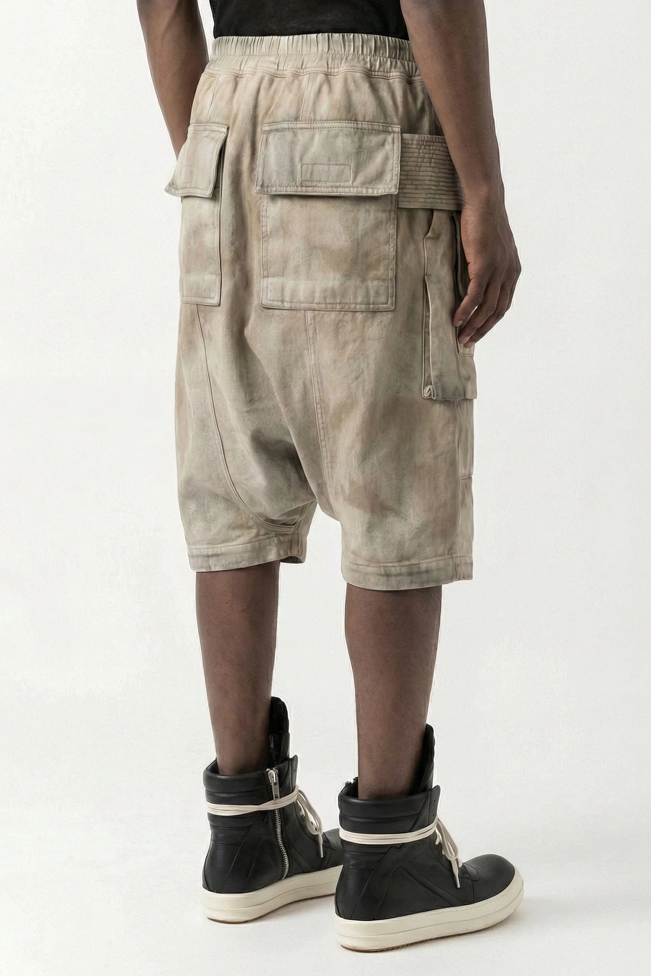 Rick Owens DRKSHDW Creatch Cargo Pods in Dust - Image 3