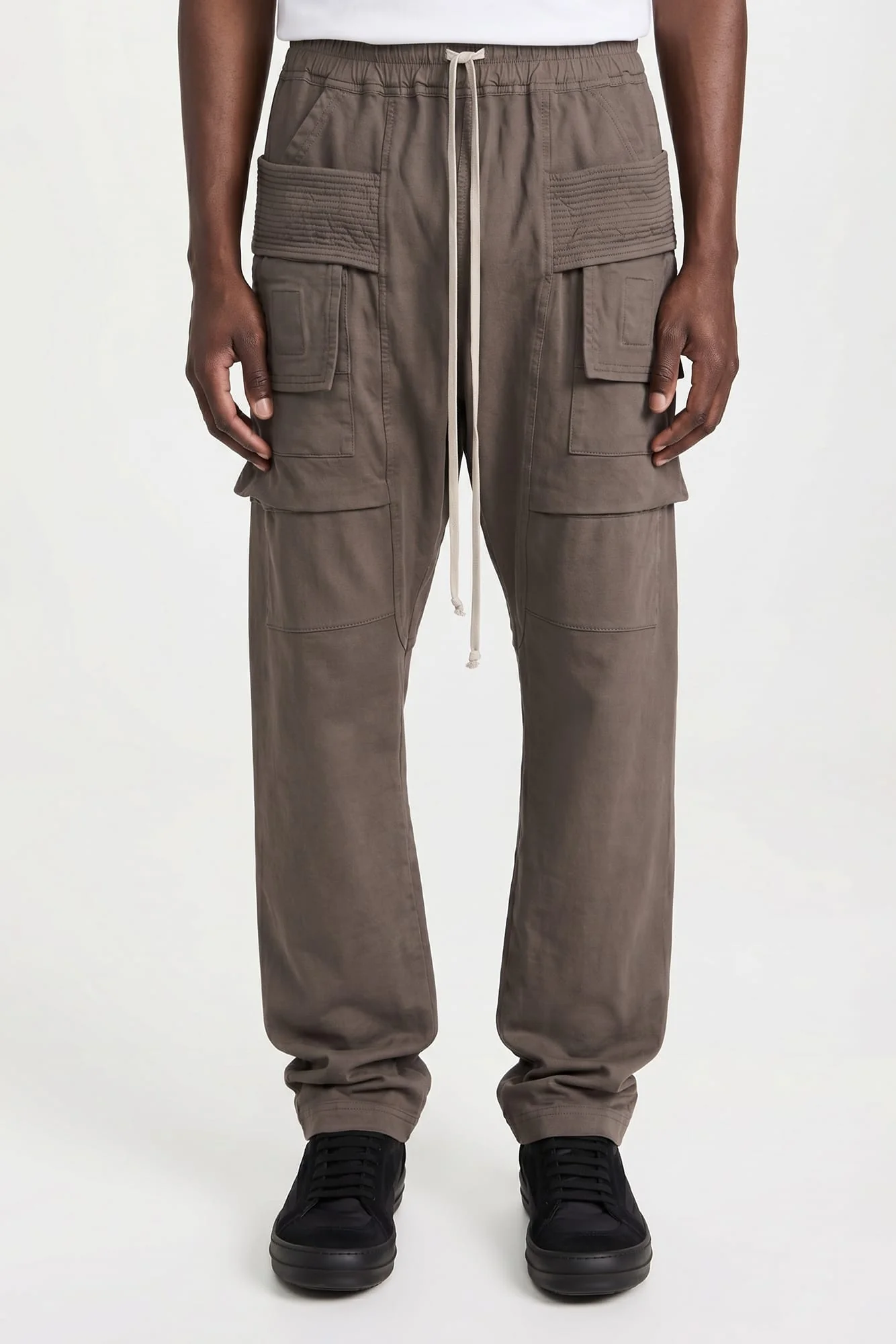 Rick Owens DRKSHDW Creatch Drawstring Cargo in Dust