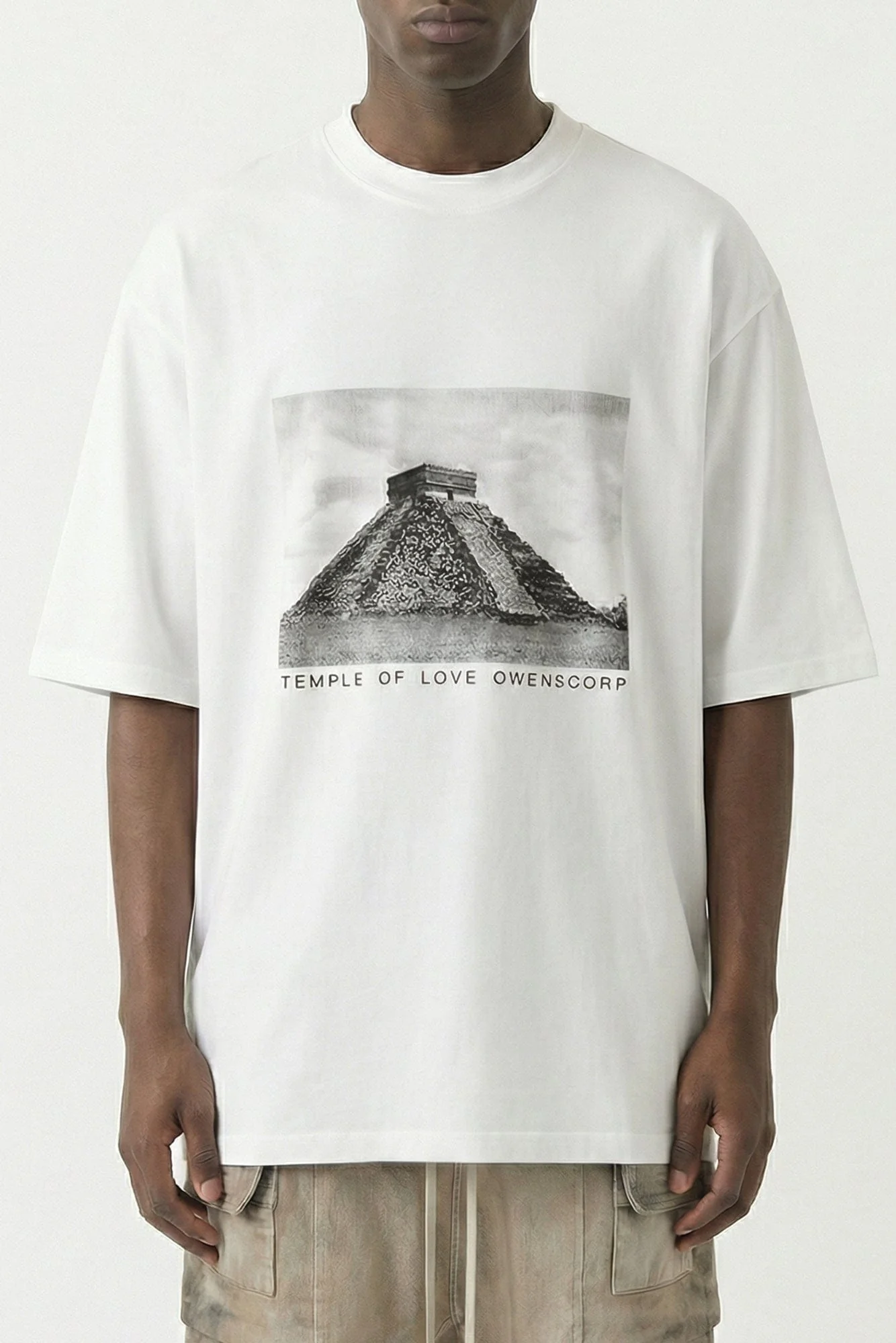 Rick Owens DRKSHDW Jumbo SS T in Milk