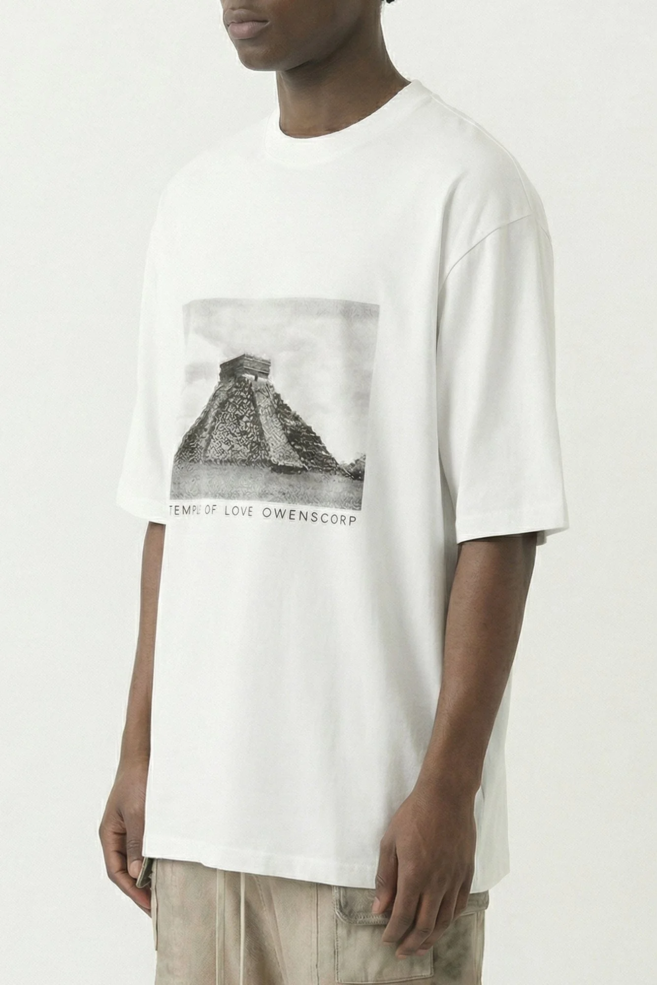 Rick Owens DRKSHDW Jumbo SS T in Milk - Image 2