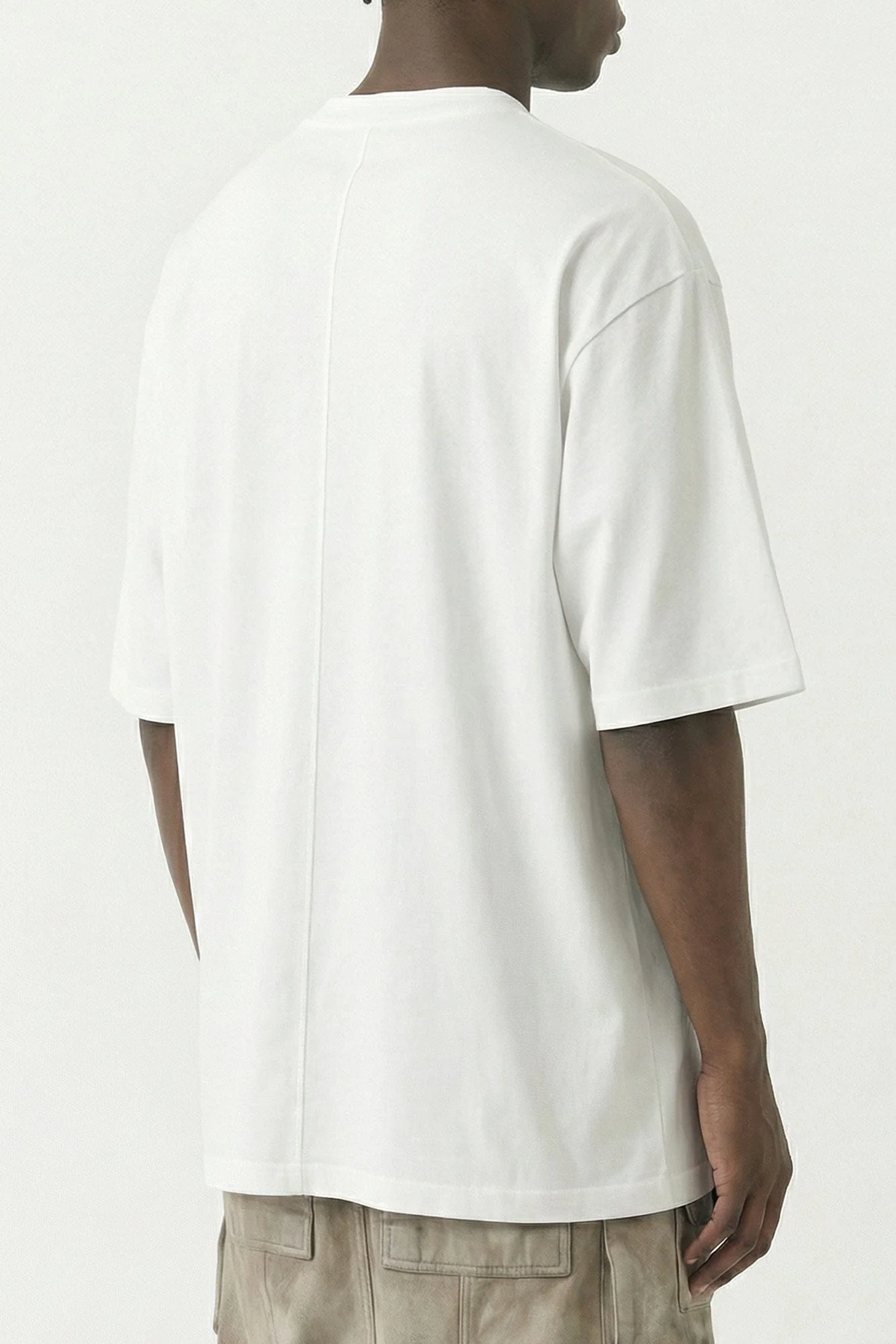 Rick Owens DRKSHDW Jumbo SS T in Milk - Image 3