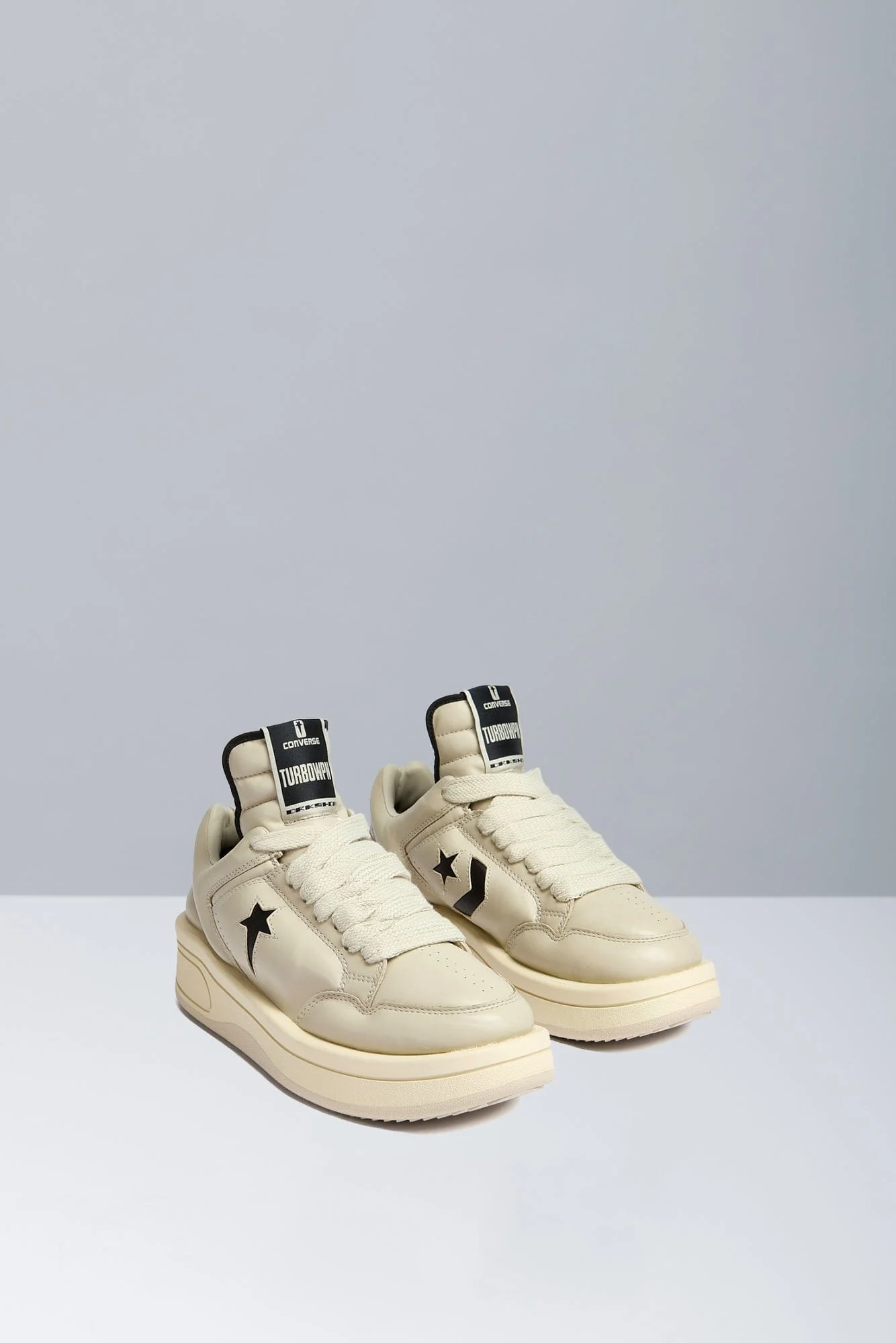 Rick Owens DRKSHDW X Converse TURBOWPN OX in Oyster - Image 2
