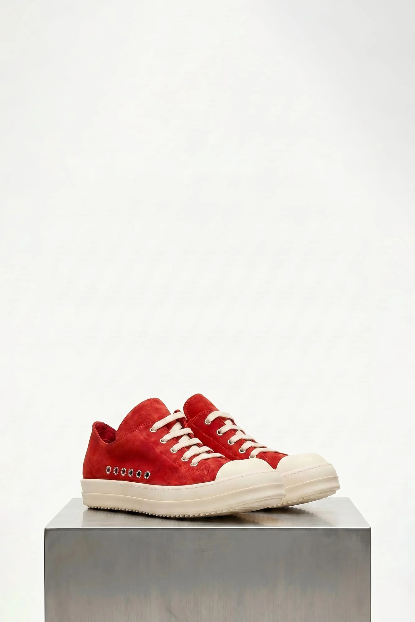 Rick Owens Extreme Low Sneaks in Carnelian - Image 2