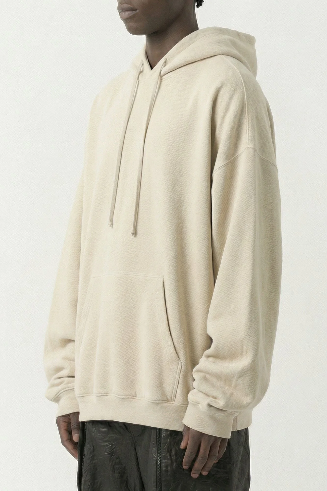 Rick Owens Hun Hoodie in Sand SS26 - Image 2