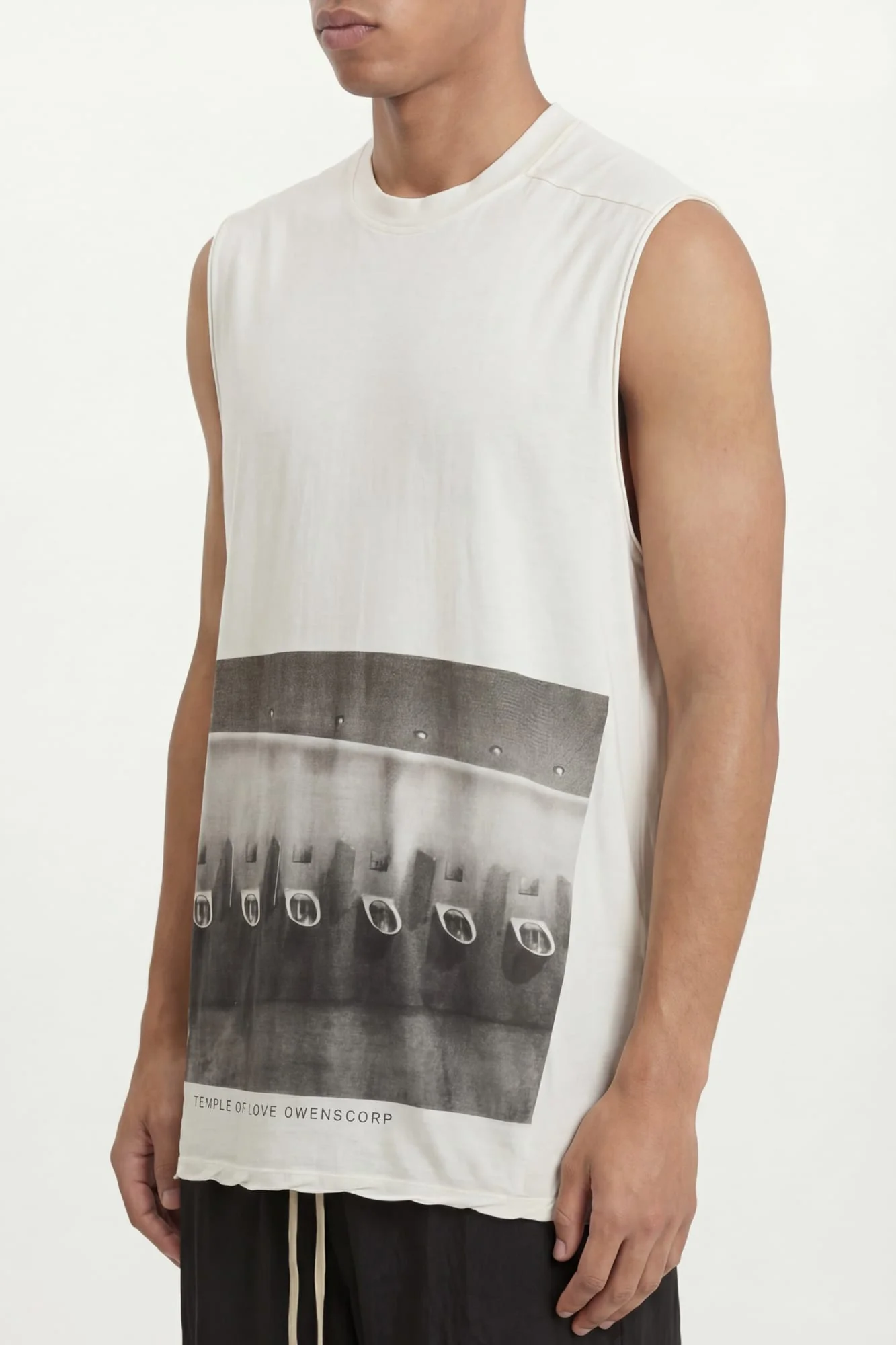 Rick Owens Jumbo SL Tank Top in Milk Wash - Image 2