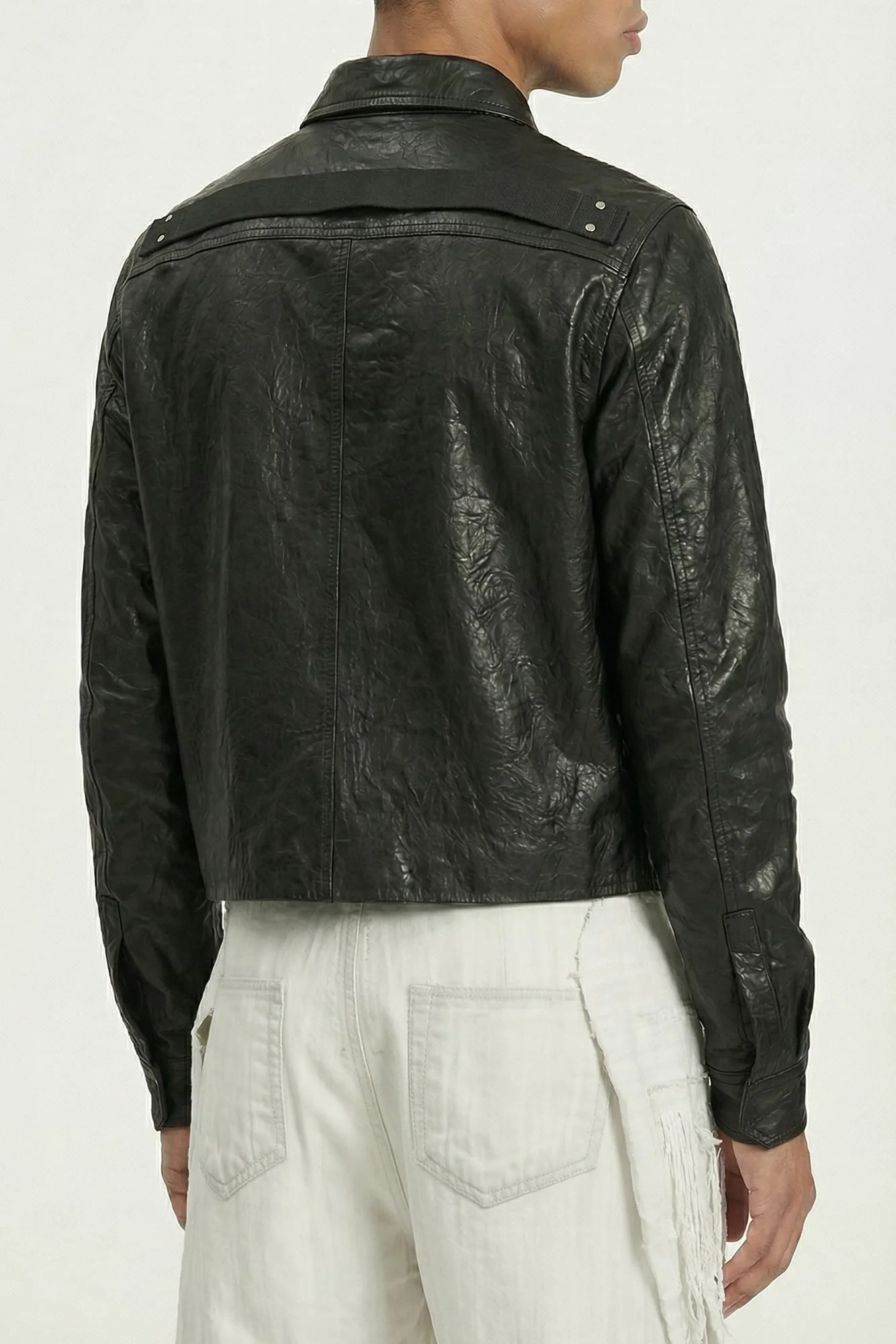 Rick Owens Mens Tour Alice Shirt in Black - Image 3