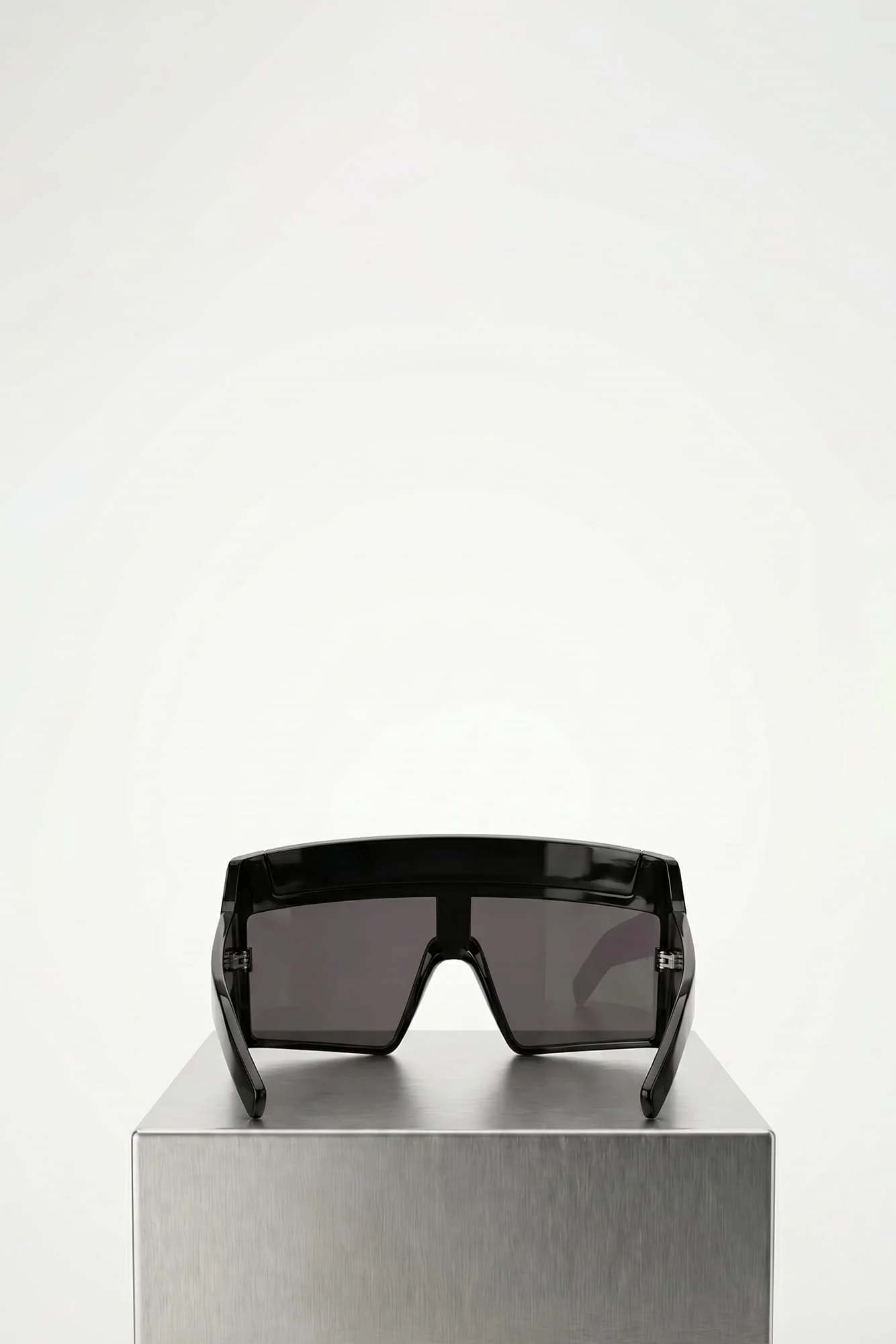 Rick Owens Rev Shiny Sunglasses in Black - Image 4