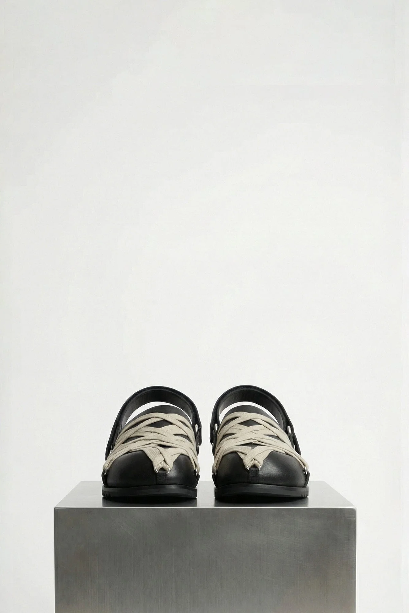 Rick Owens Sandali In Pelle Megalace Mule SS26 - Image 3