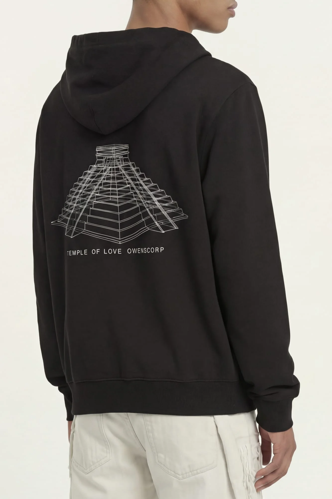 Rick Owens T-Shirt Hoodie in Black - Image 3