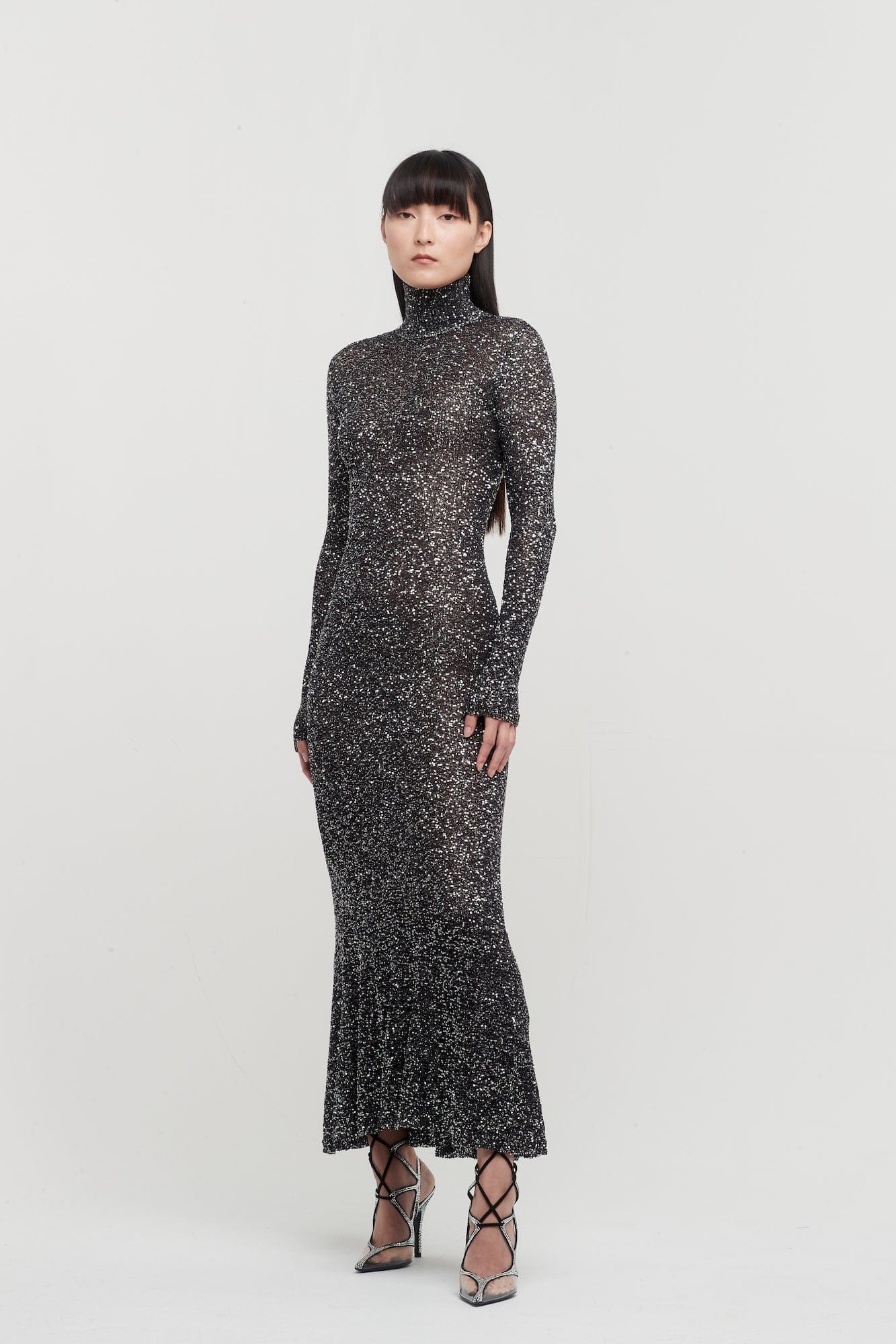 Balenciaga Sequin Jersey Knit Maxi Dress - Image 6
