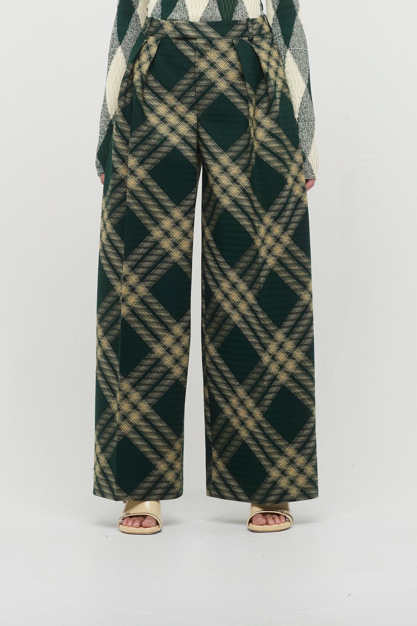 Burberry Primrose IP Check Belted Trousers