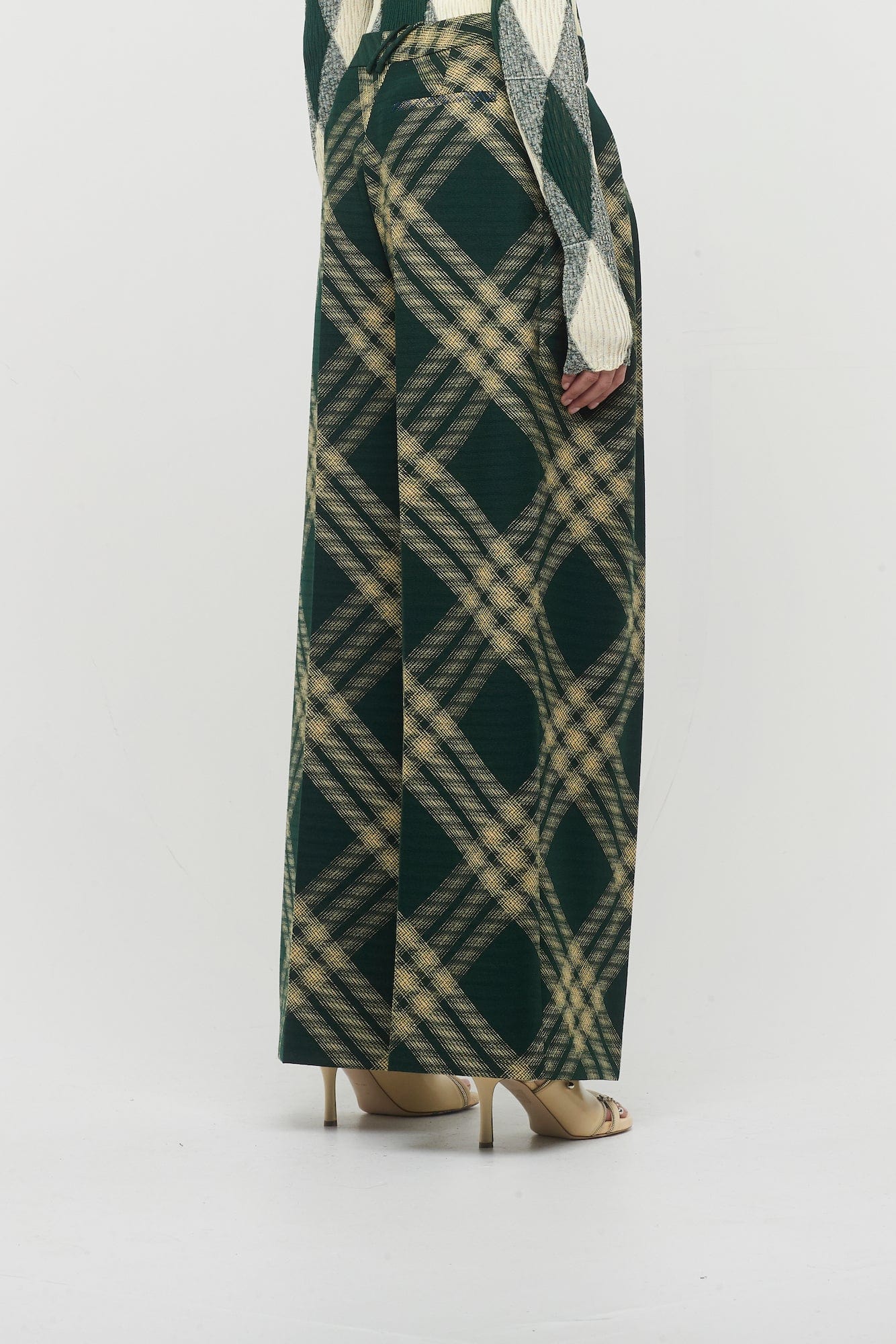 Burberry Primrose IP Check Belted Trousers - Image 3