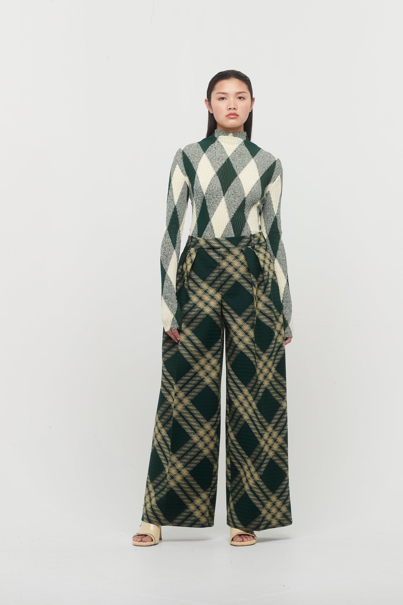 Burberry Primrose IP Check Belted Trousers - Image 4