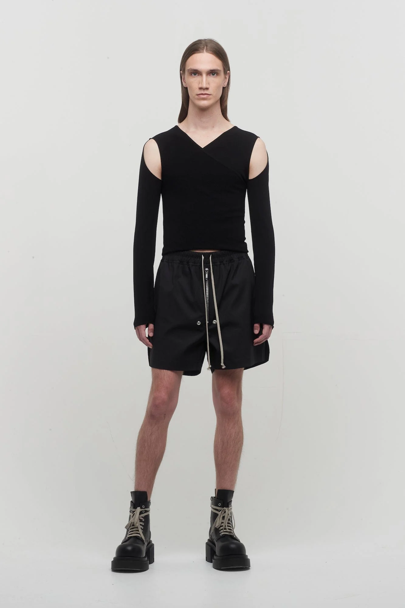Rick Owens Banana Ziggy Top in Black - Image 4