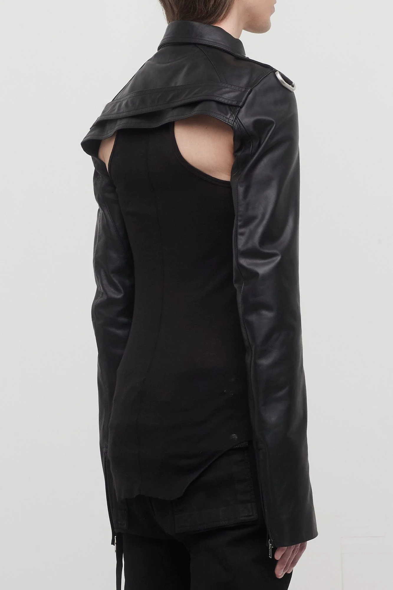 Rick Owens Biker Sleeves in Black - Image 3