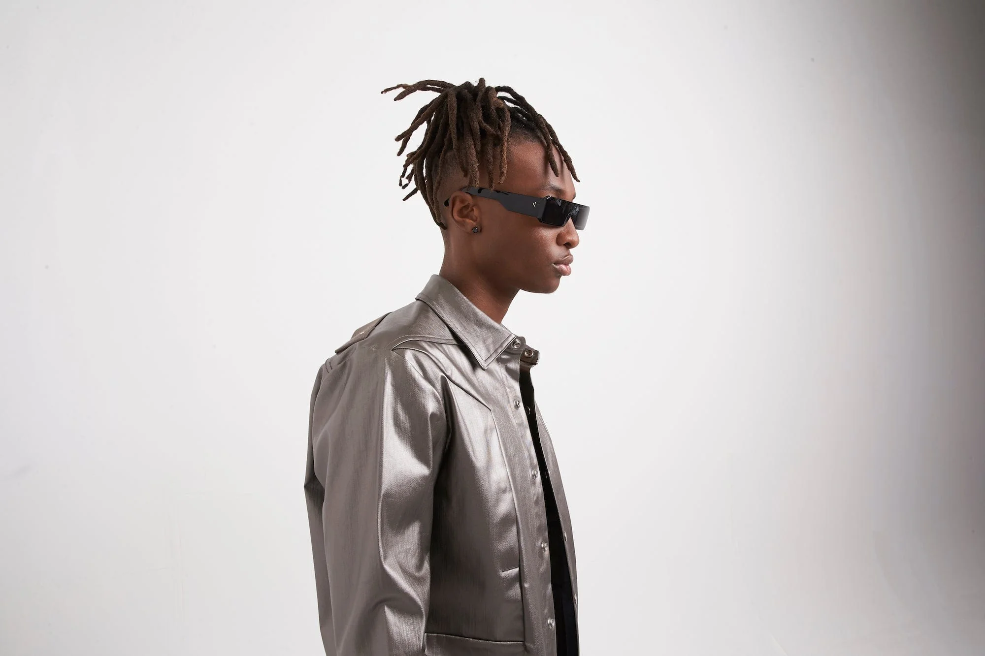 Rick Owens Fogpocket Outershirt in Gun Metal - Image 6