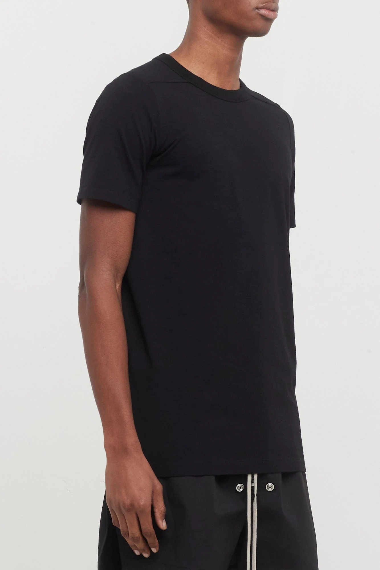 Rick Owens Level Short Sleeve T in Black - Image 2