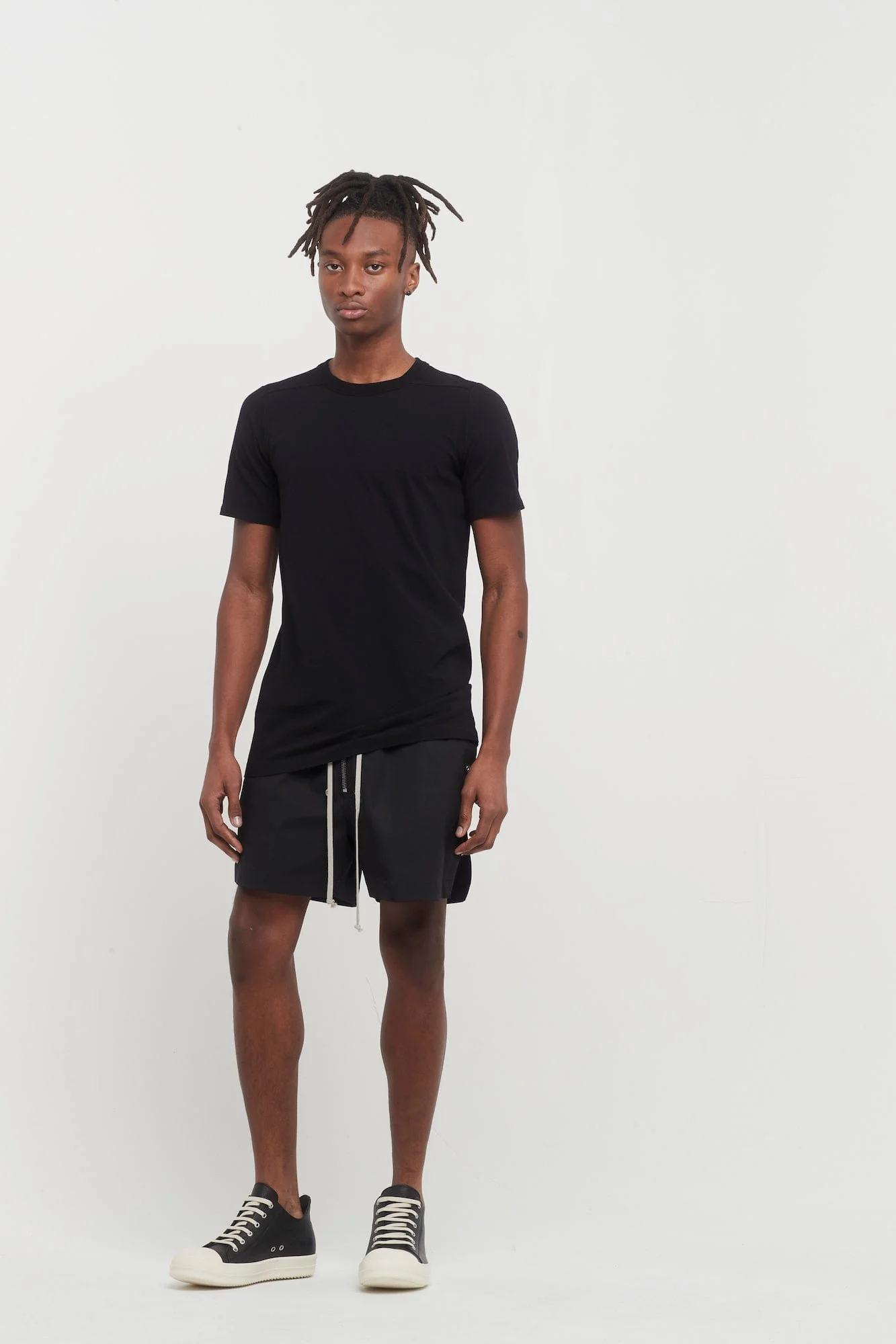 Rick Owens Level Short Sleeve T in Black - Image 4
