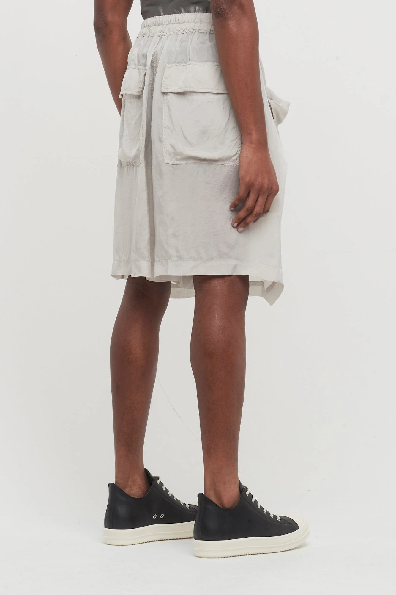 Rick Owens Lido Shorts in Pearl - Image 3