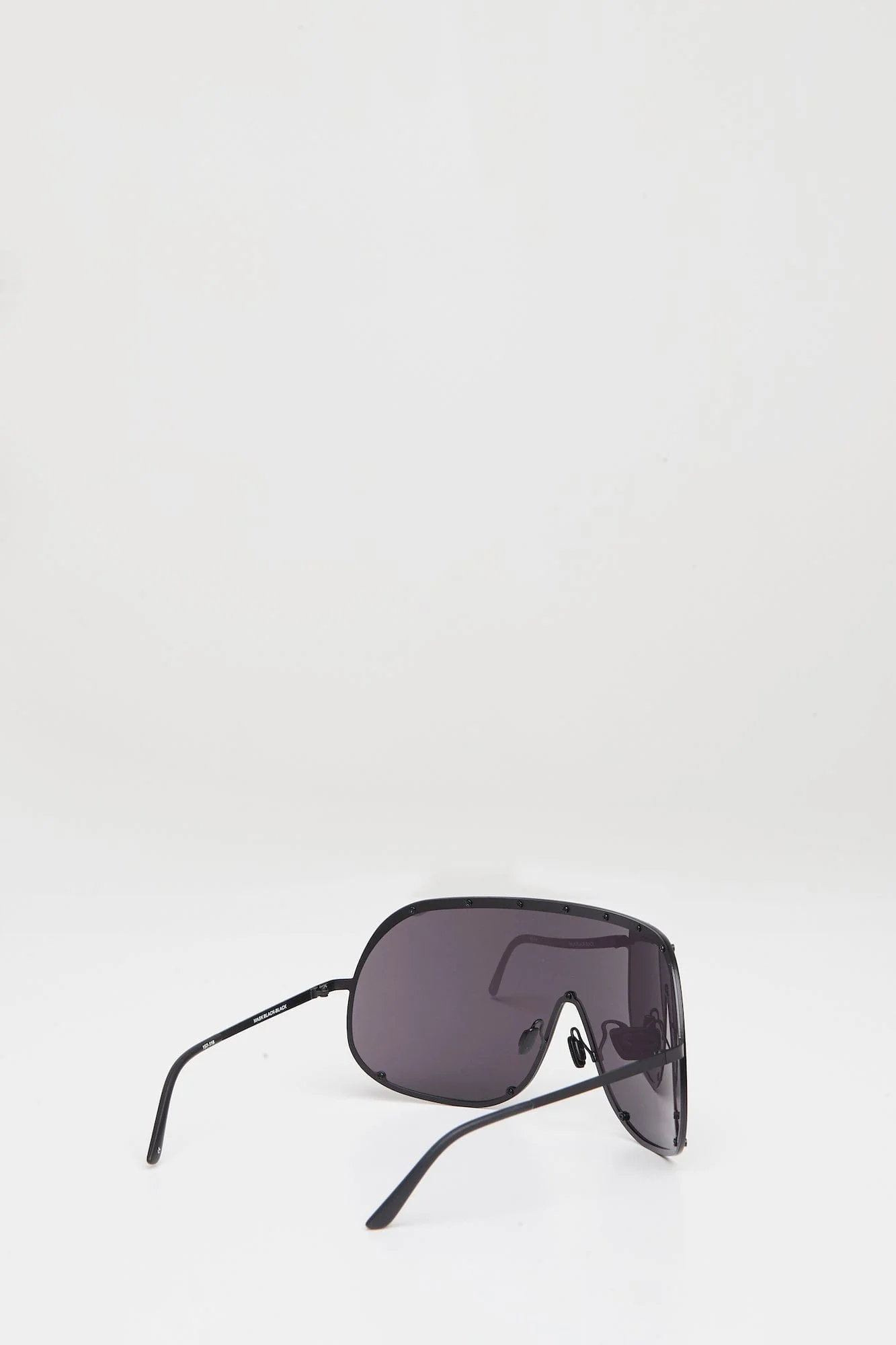 Rick Owens Shield Sunglasses in Black - Image 4