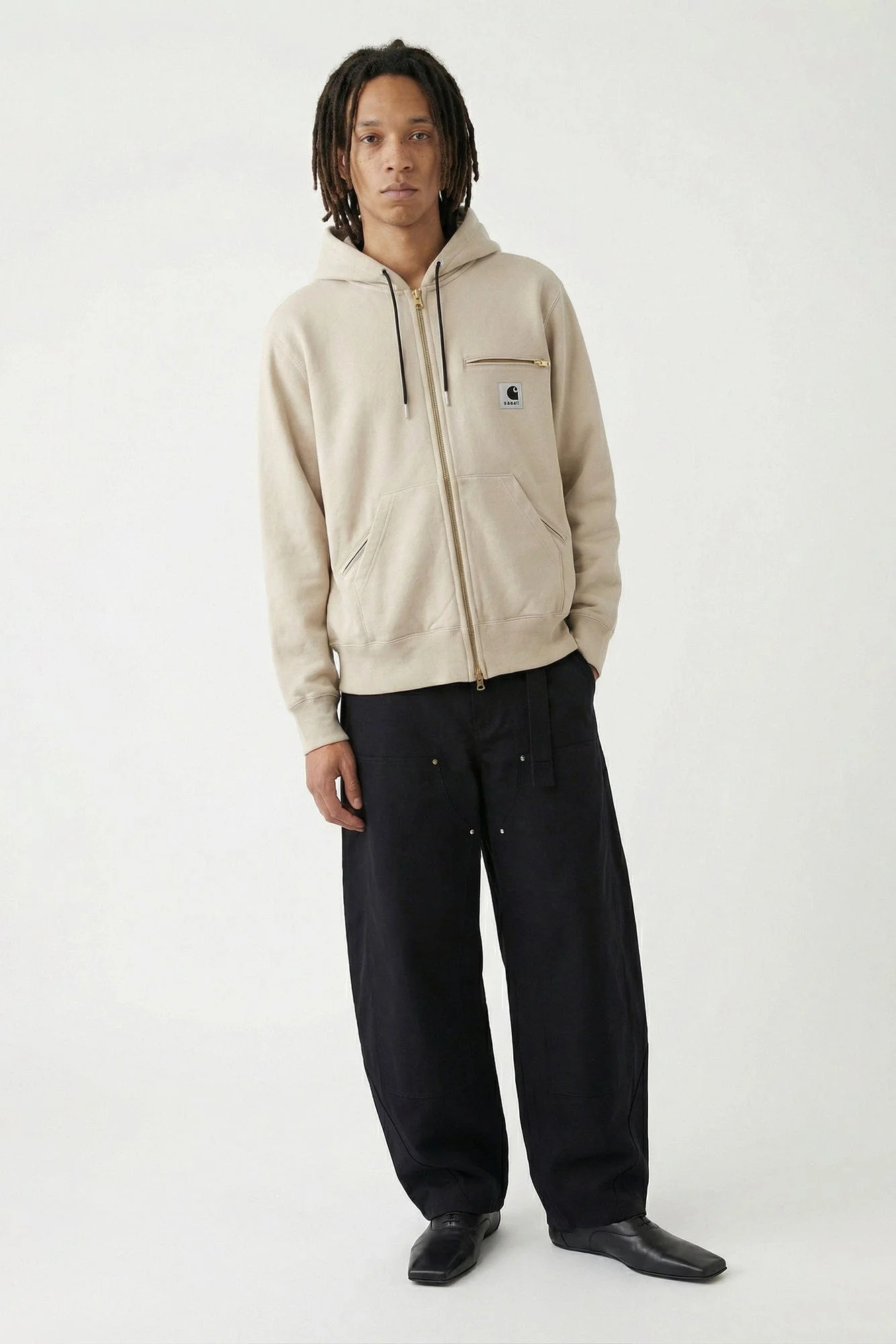Sacai Carhartt WIP Cotton Jersey Hoodie - Image 4