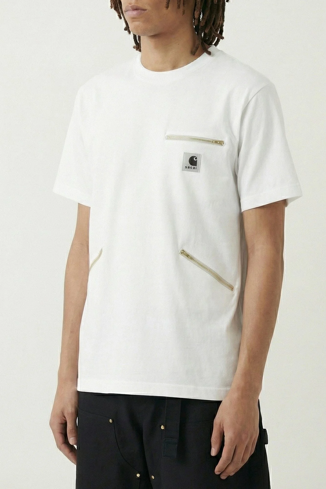 Sacai Carhartt WIP Cotton Jersey T-Shirt - Image 2