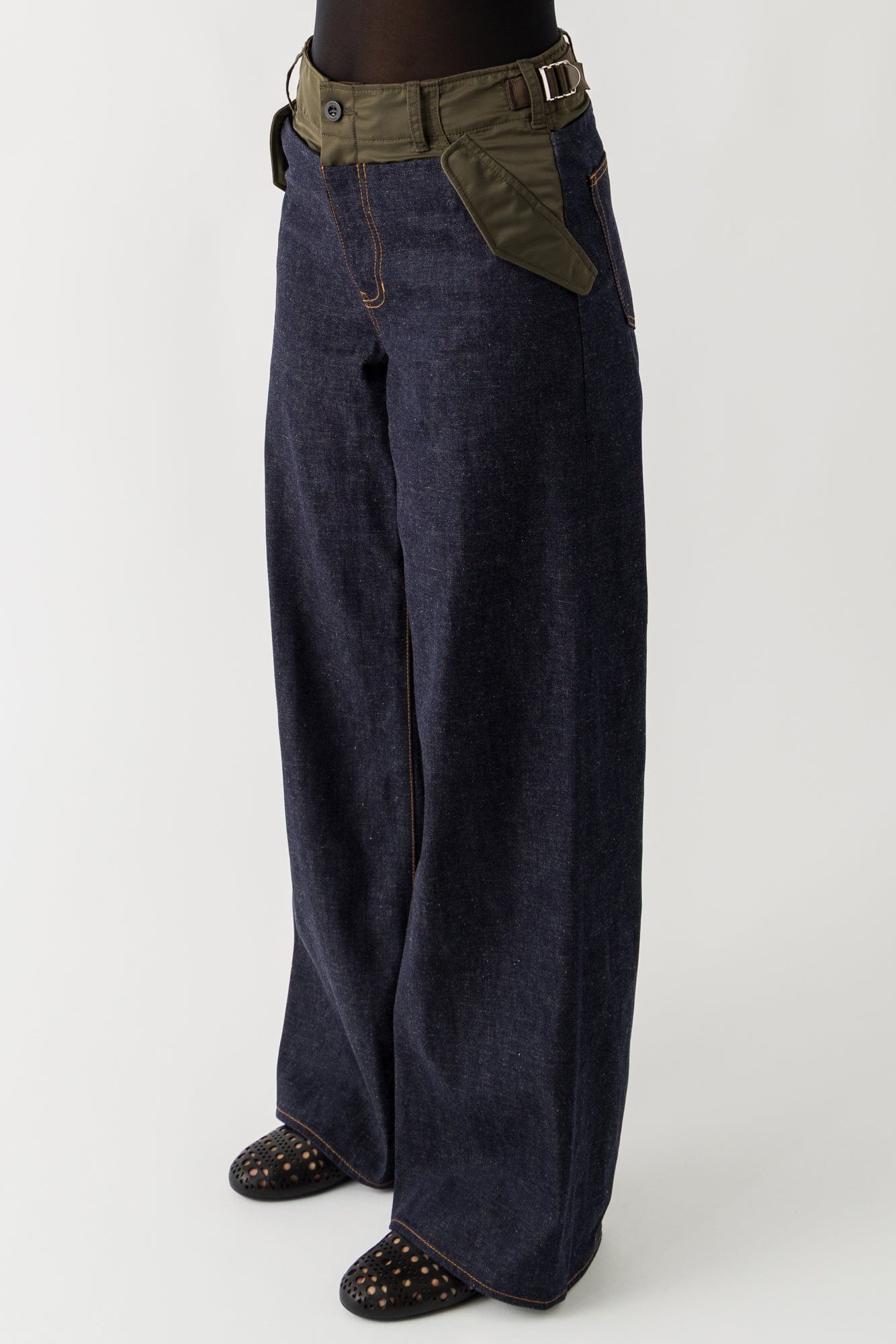 Sacai Denim Pants In Indigo - Image 2