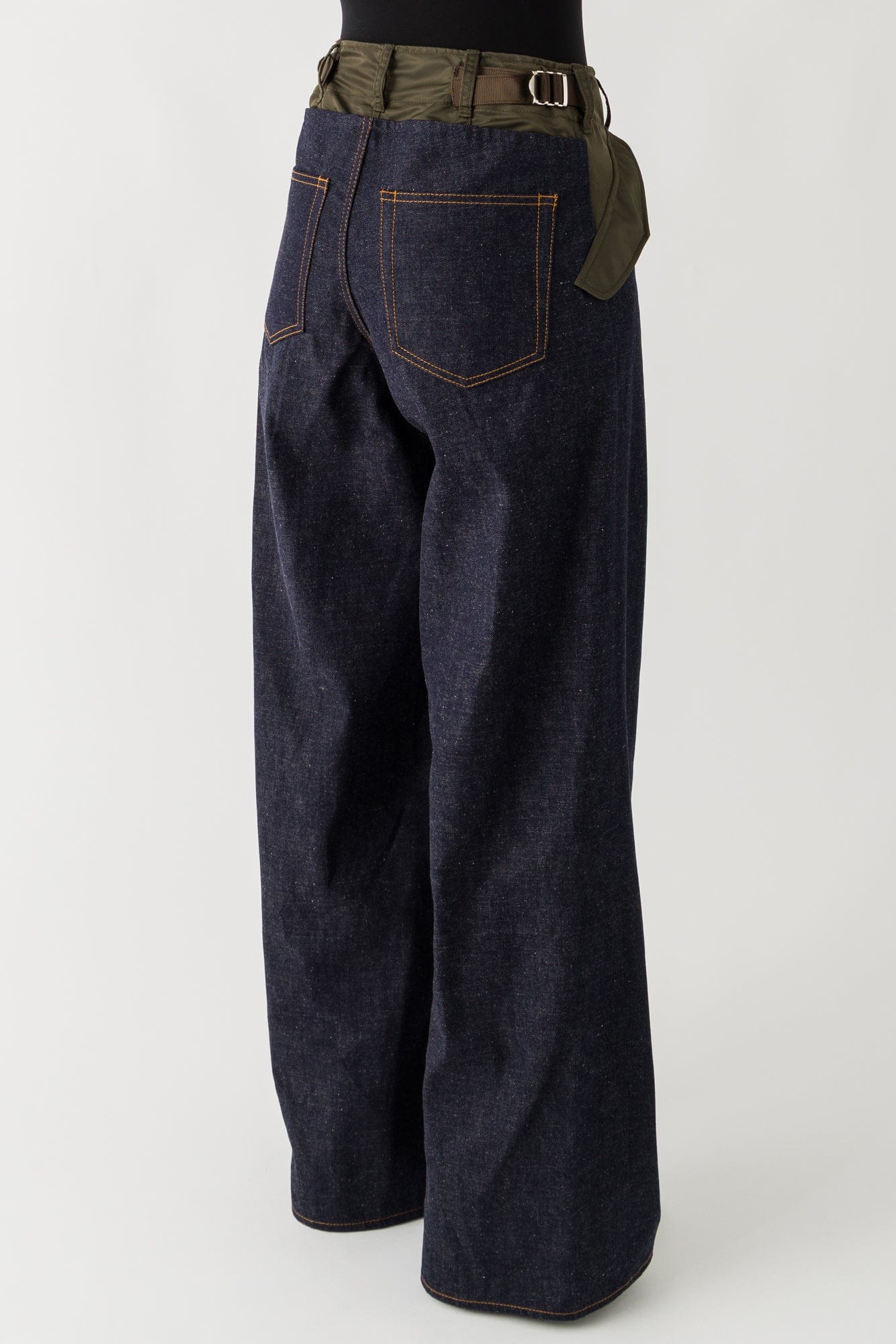 Sacai Denim Pants In Indigo - Image 3