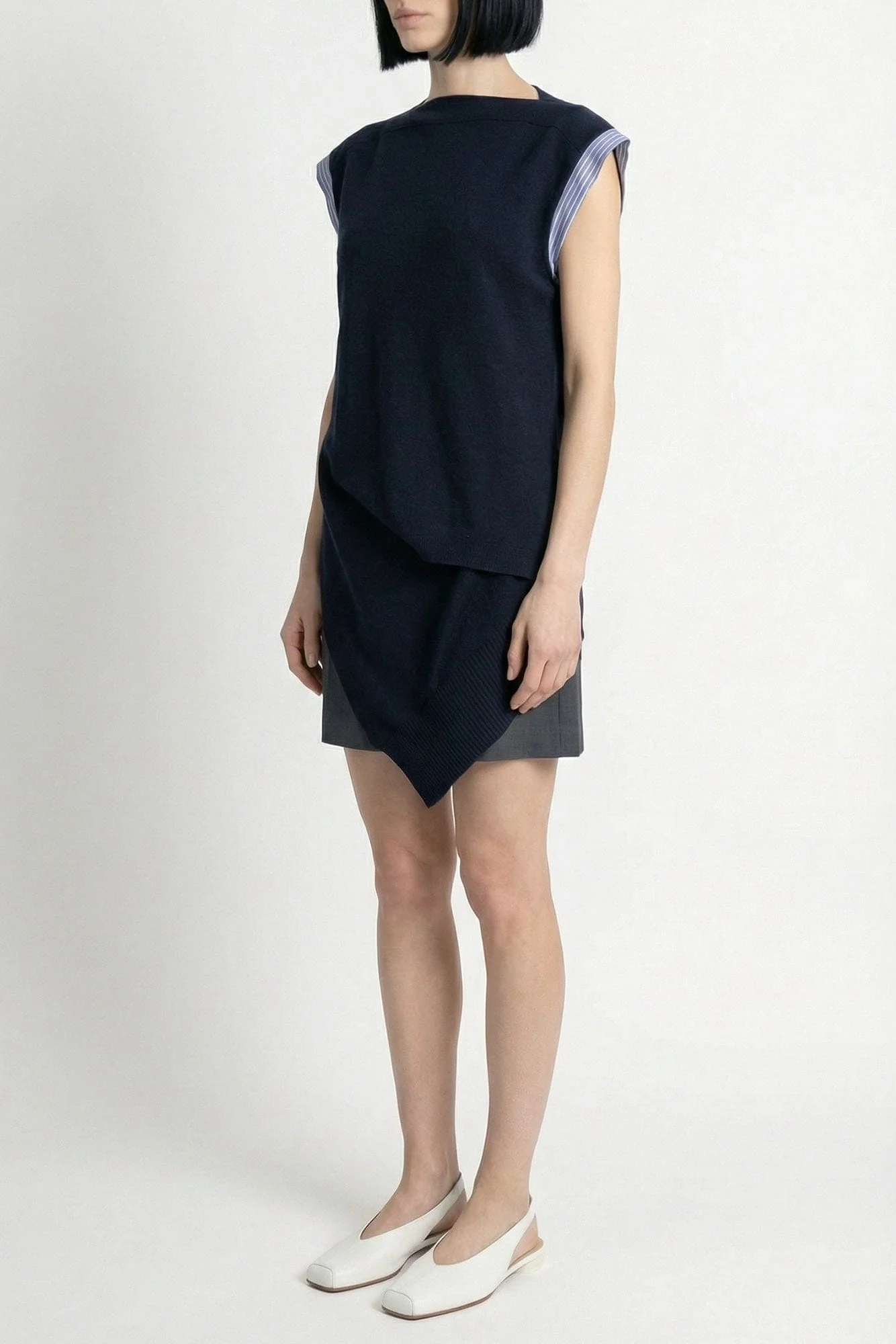 Sacai Suiting x Knit Dress - Image 2