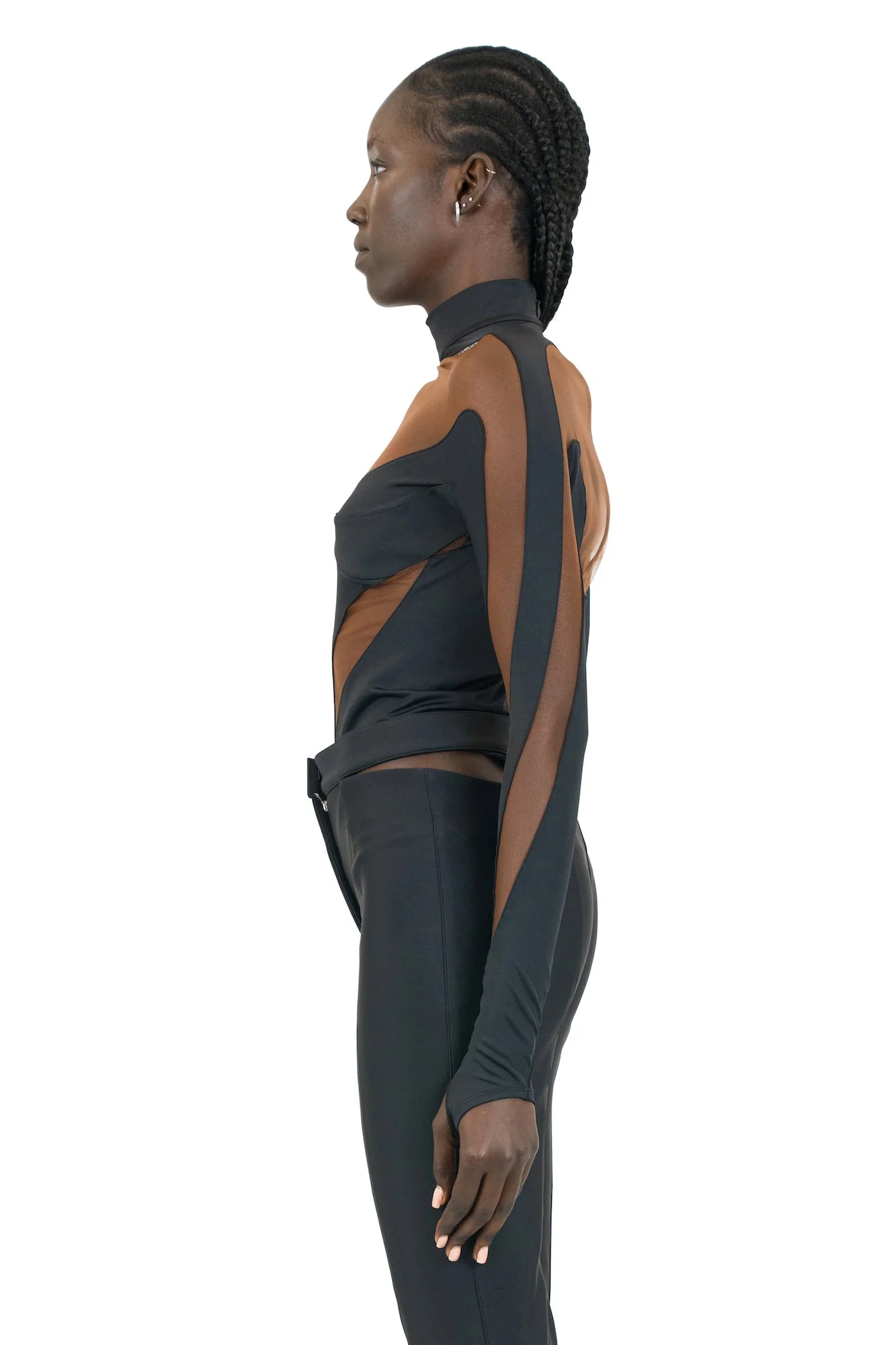 Mugler SS23 Eco Sport Lycra Body Open Chest - Image 4