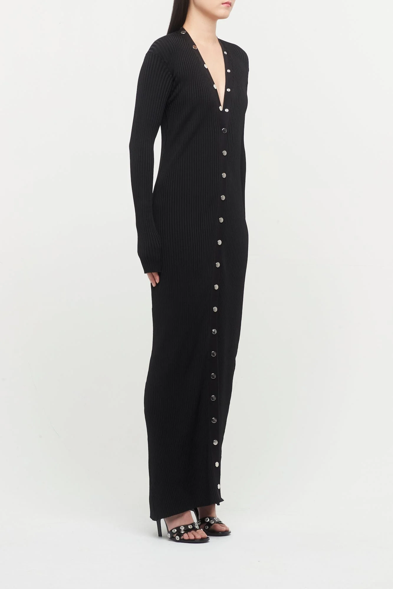 The Attico Black Viscose Cardigan - Image 2