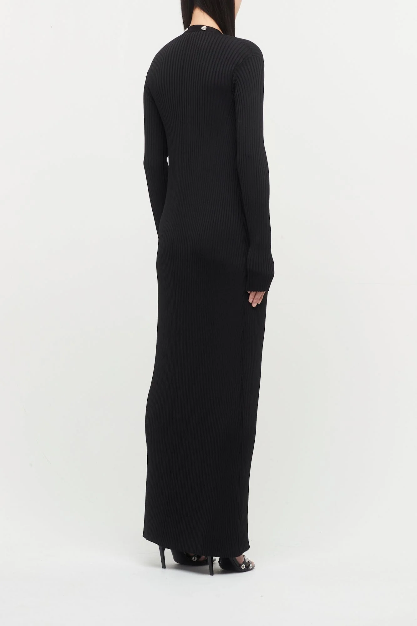 The Attico Black Viscose Cardigan - Image 3