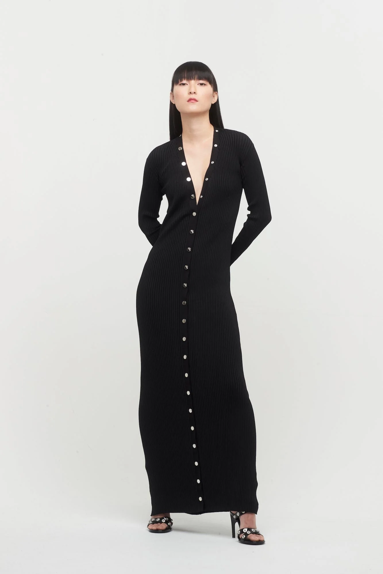 The Attico Black Viscose Cardigan - Image 4
