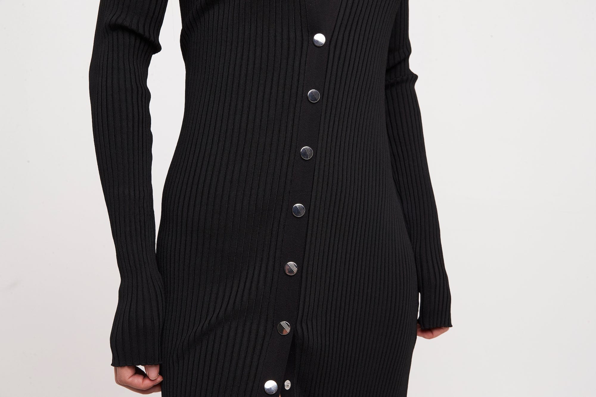 The Attico Black Viscose Cardigan - Image 5