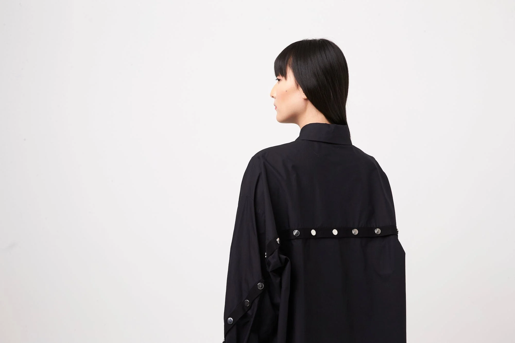 The Attico Button Down Shirt in Black - Image 5