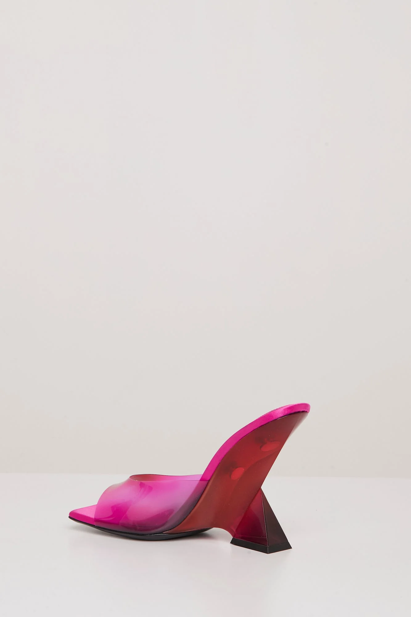 The Attico Cheope Mule 105mm PVC in Red Fucia Degrade - Image 5