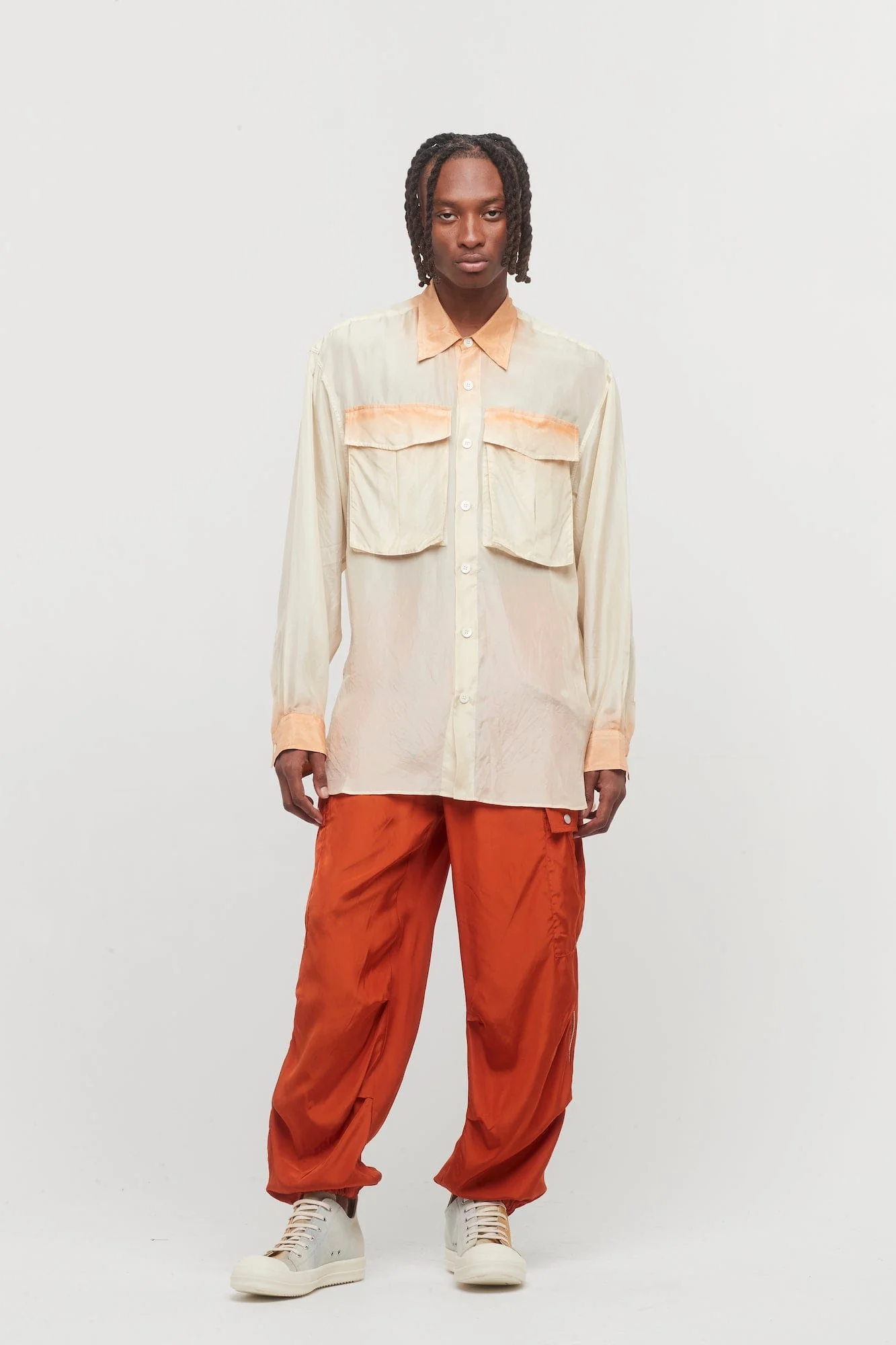 Dries Van Noten Calander Tris Shirt in Orange - Image 4