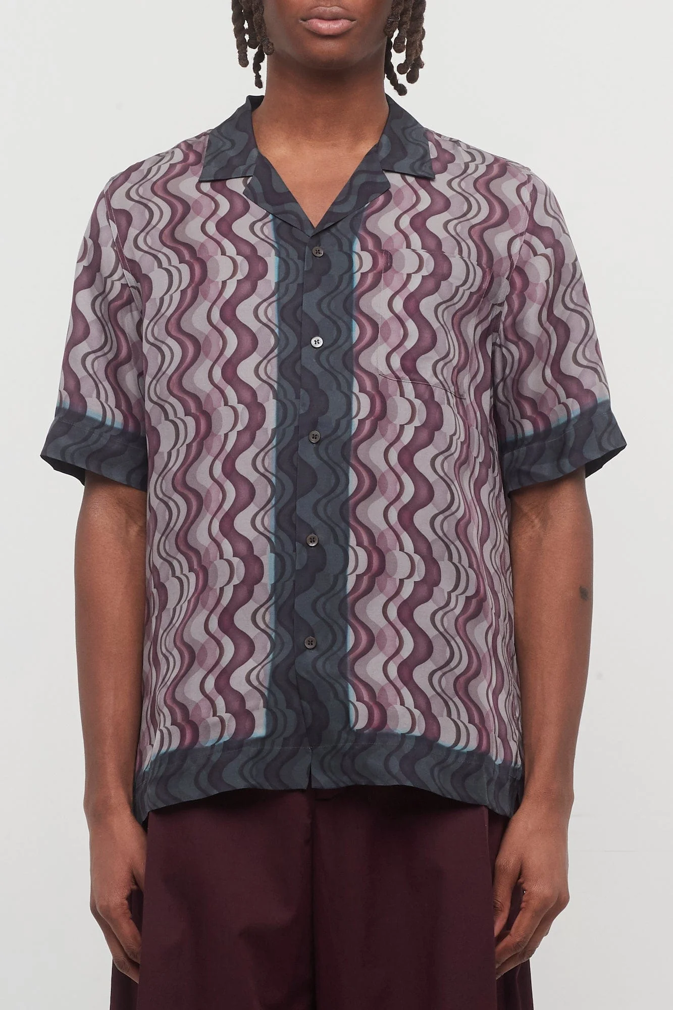 Dries Van Noten Carltone Shirt in Purple