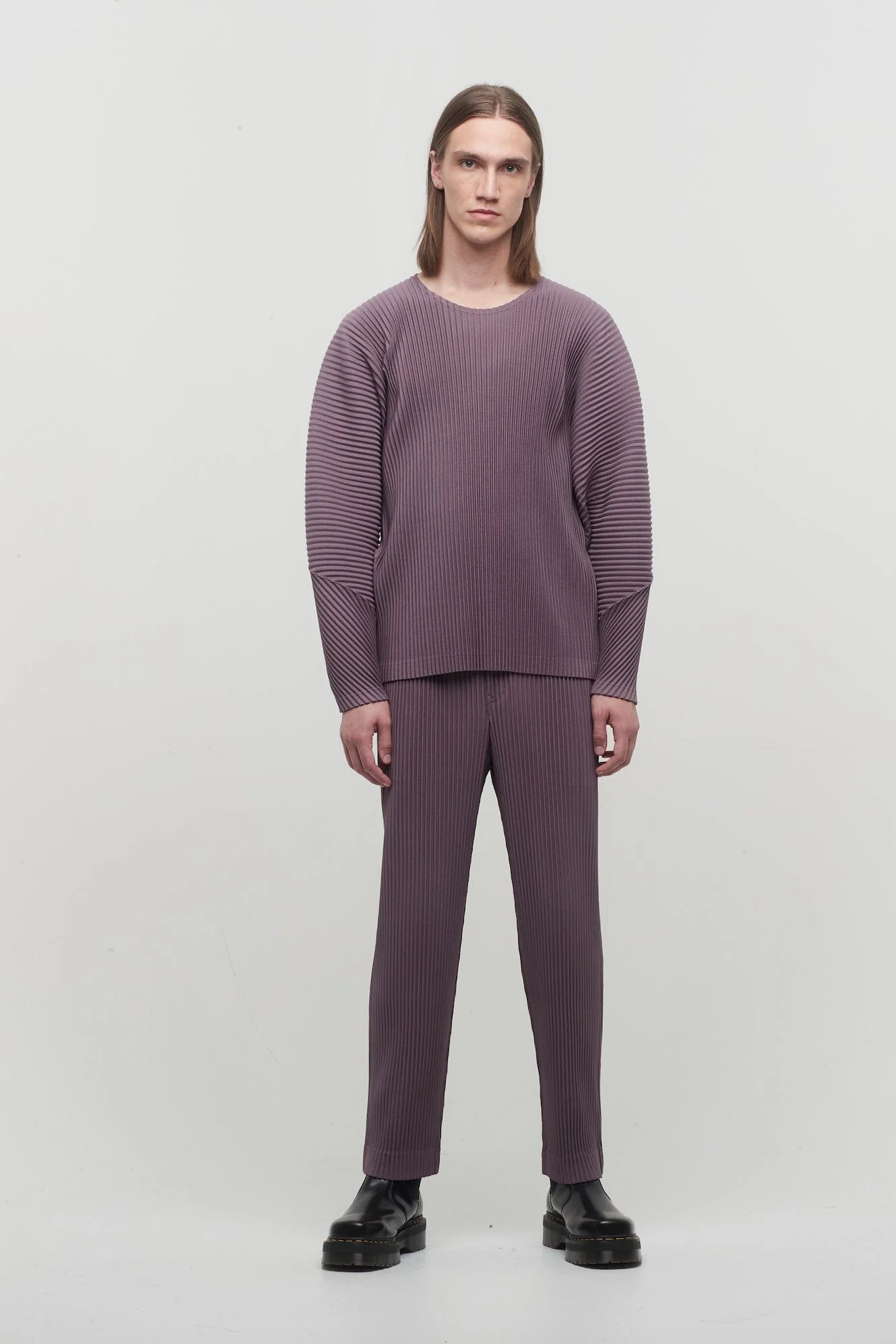Homme Plissé Issey Miyake January Top in Rose Brown - Image 4