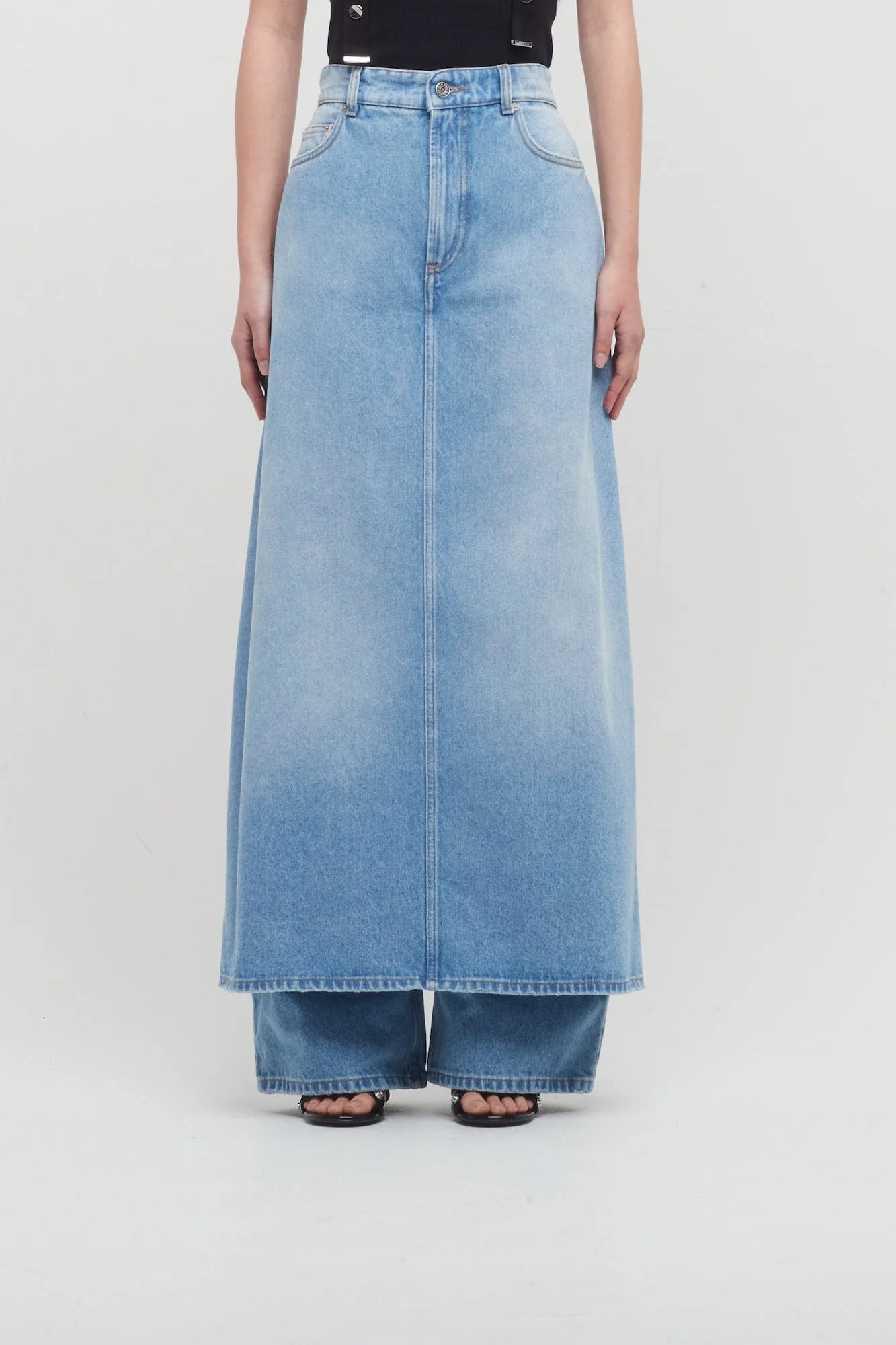 Jean Paul Gaultier Denim Pant Skirt
