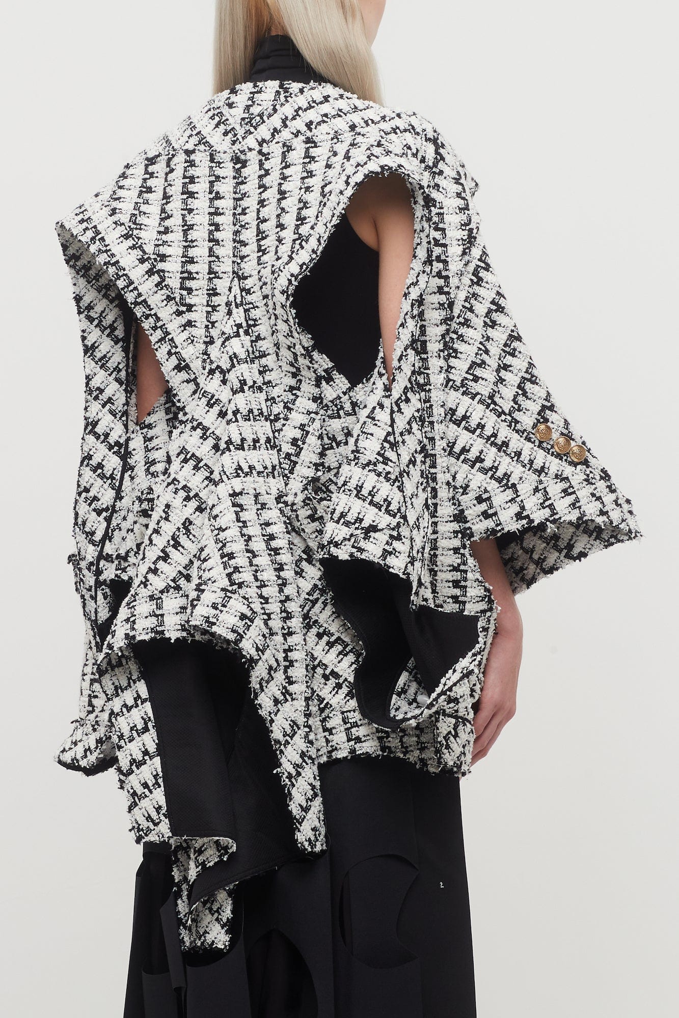 Junya Watanabe Deconstructed Tweed Jacket - Image 3