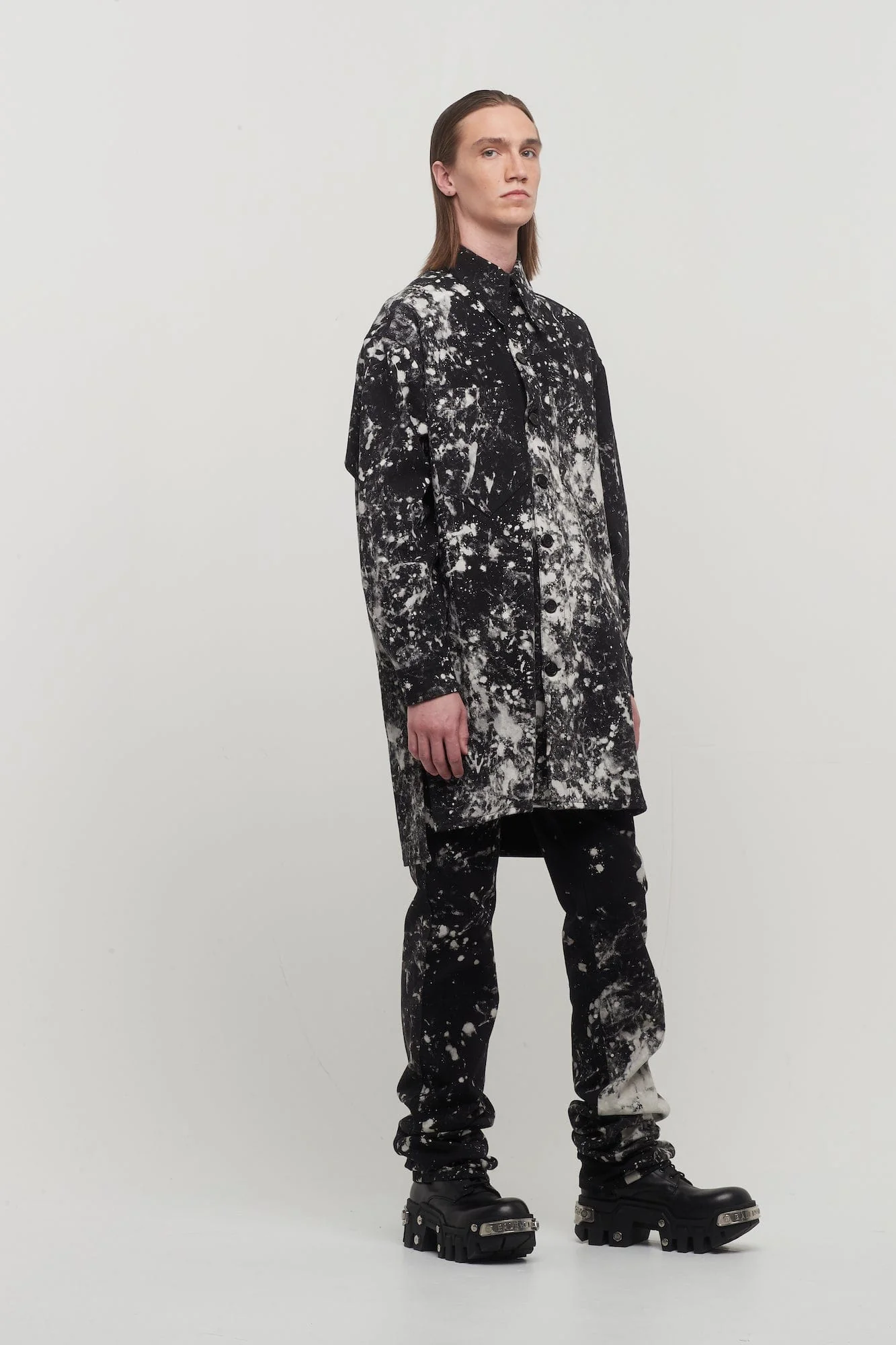 Lu'u Dan Bleach Splatter Straight Leg Jeans - Image 4