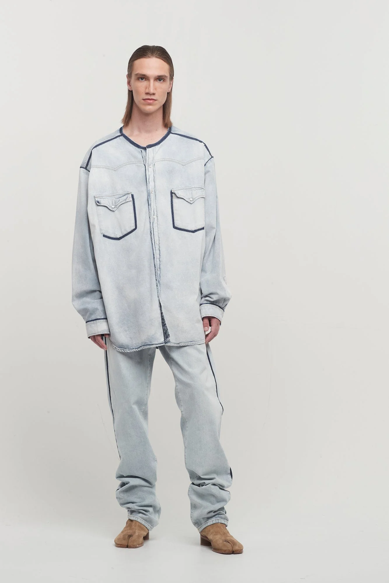 Maison Margiela 5 Pocket Jeans in Ice Denim - Image 4