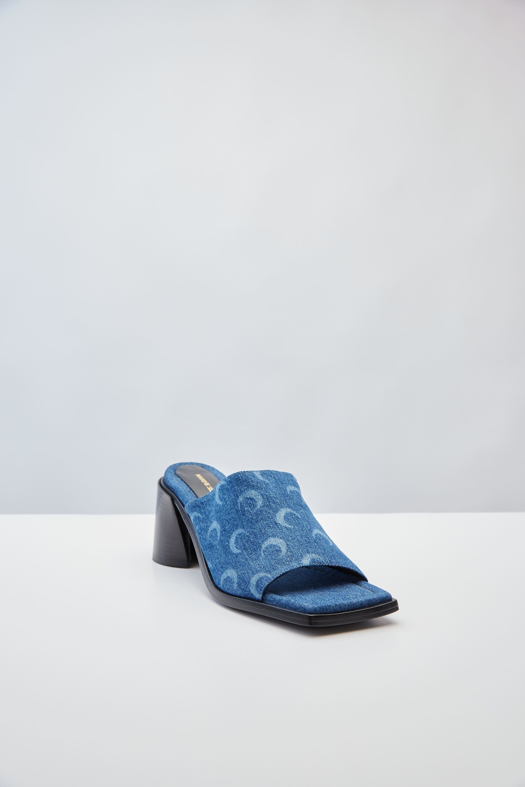 Marine Serre Regenerated Deadstock Denim Mules - Image 2