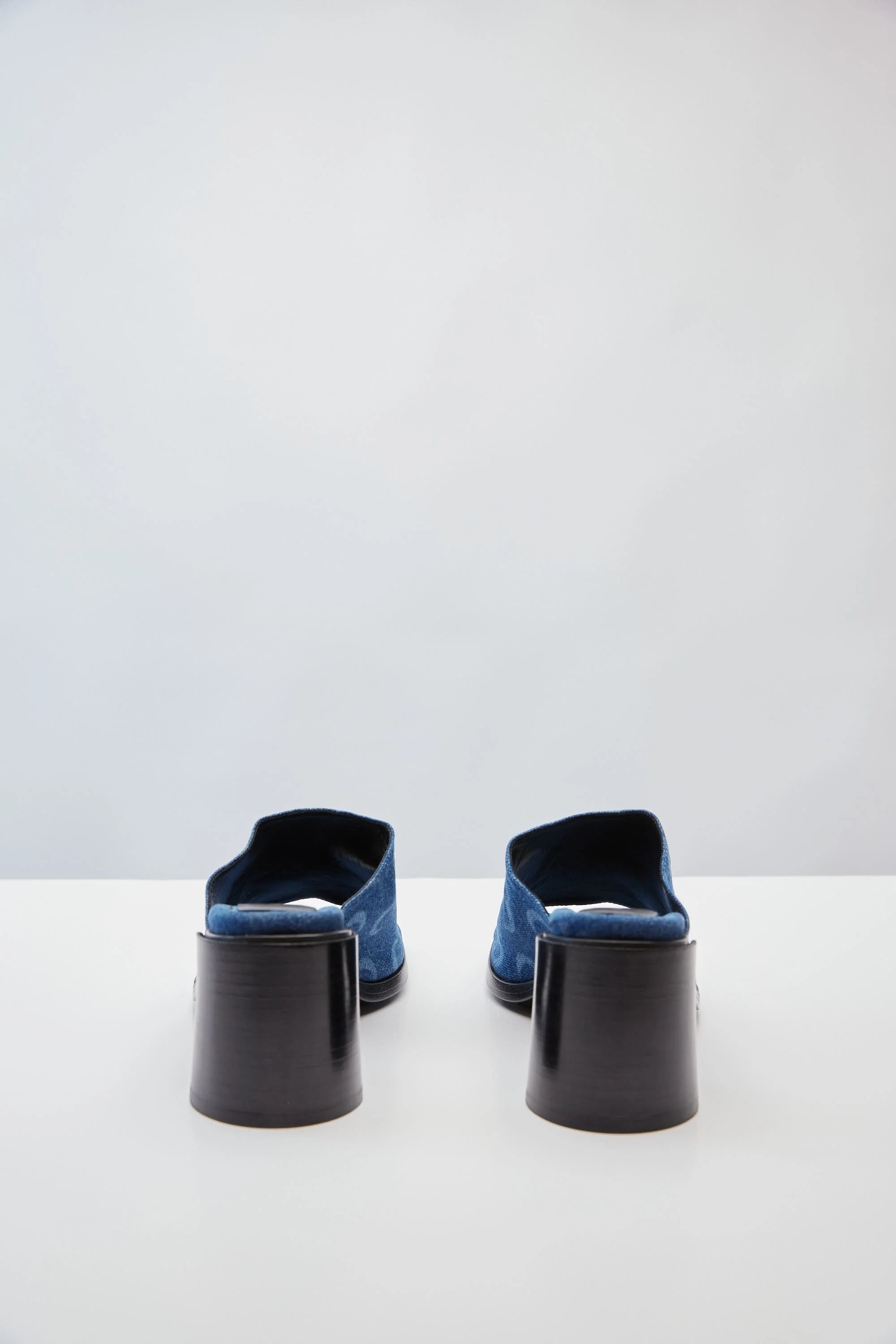 Marine Serre Regenerated Deadstock Denim Mules - Image 5