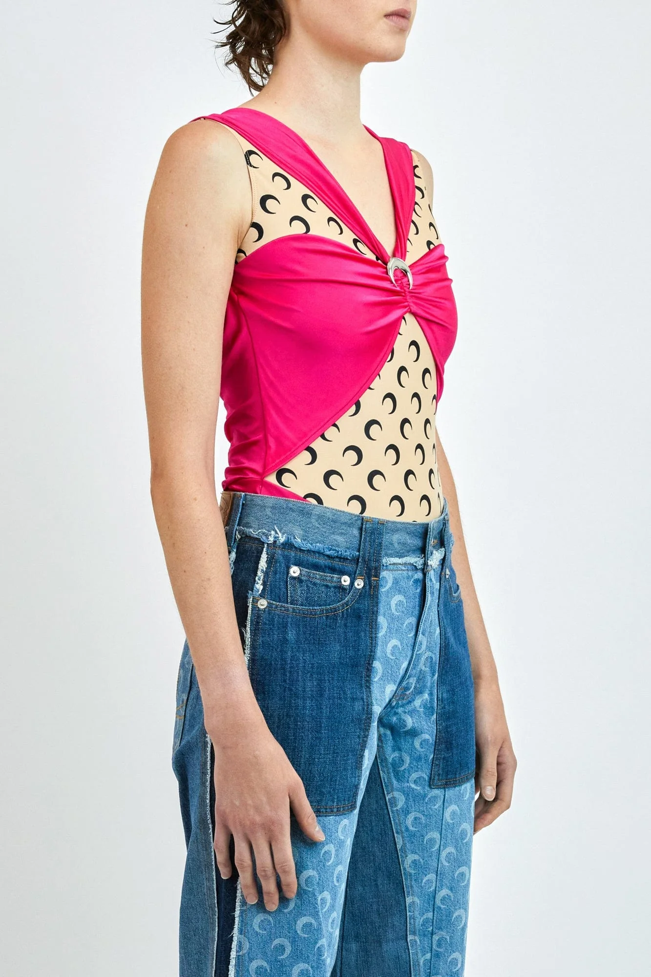 Marine Serre Regenerated Jersey Drapped Body - Image 2