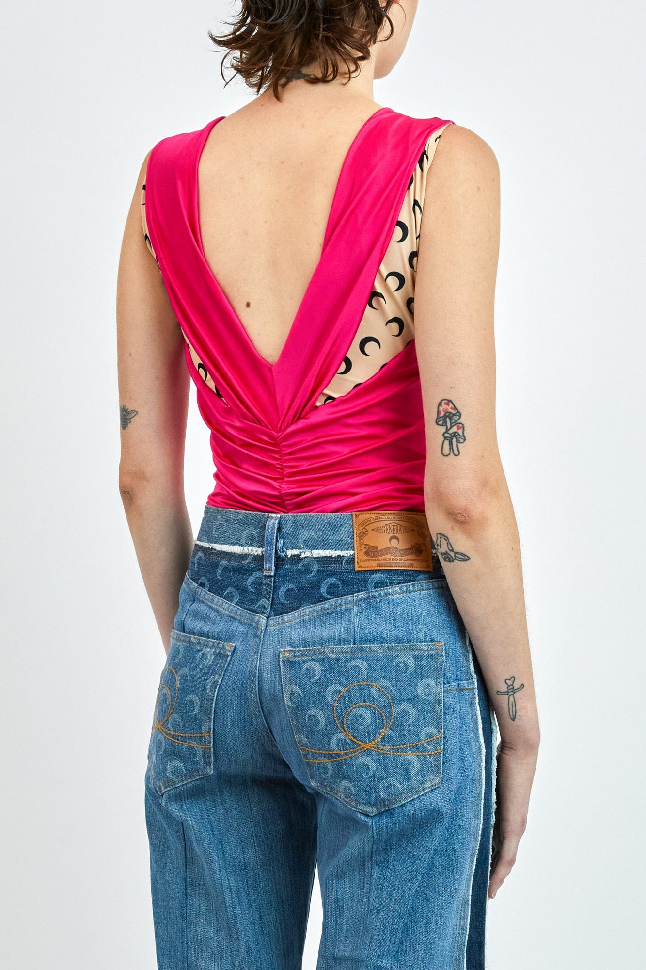 Marine Serre Regenerated Jersey Drapped Body - Image 3