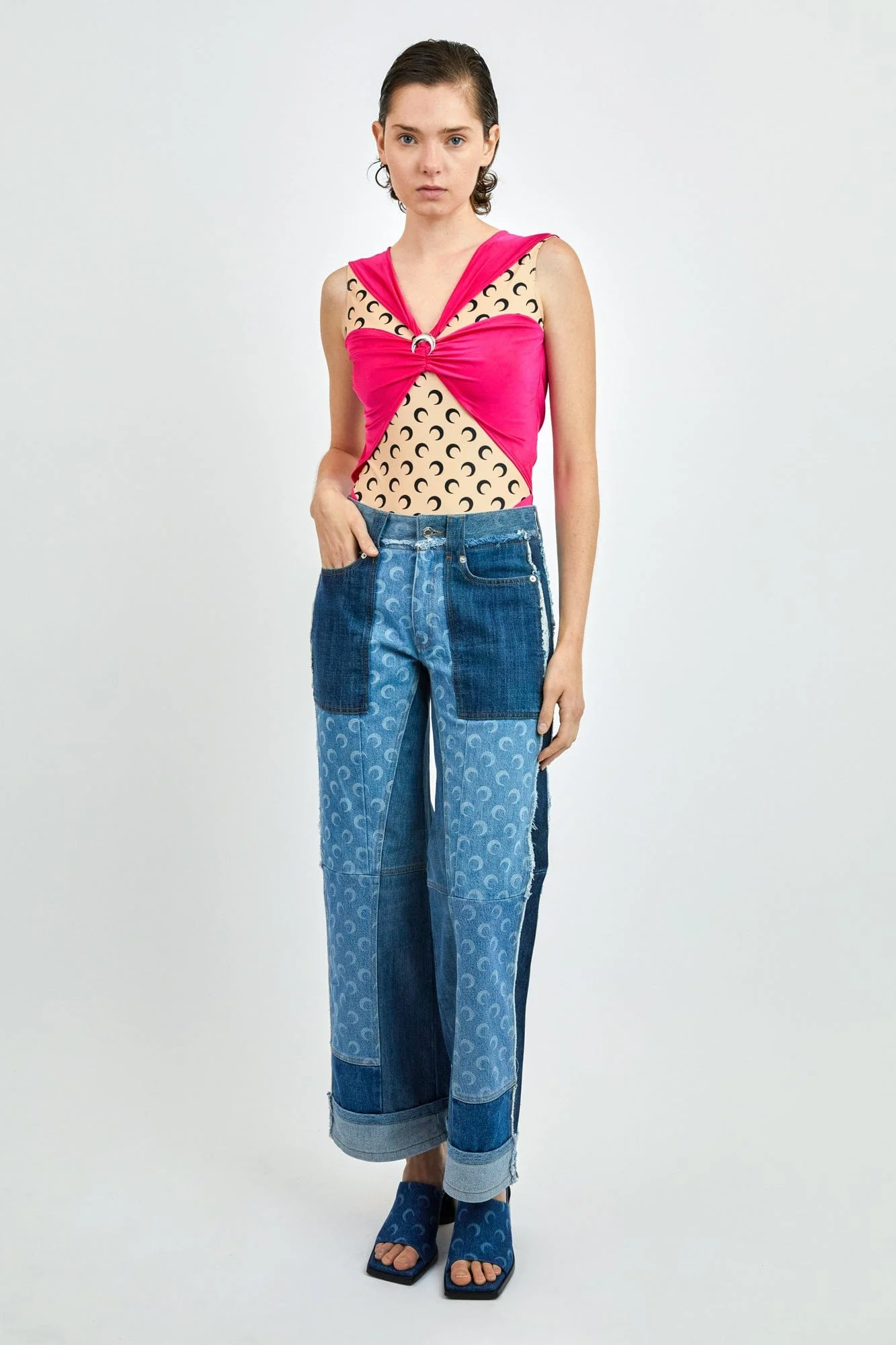 Marine Serre Regenerated Jersey Drapped Body - Image 4
