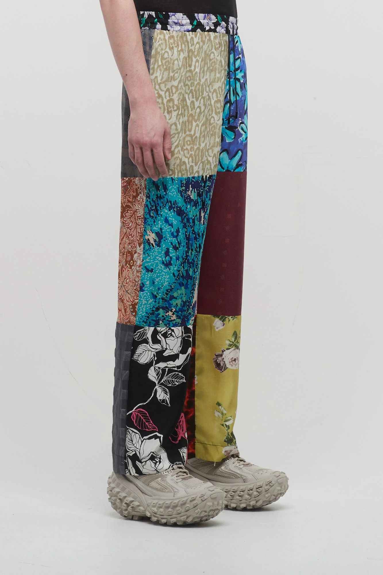 Marine Serre Regenerated Silk Scarves Fluid Pants - Image 2