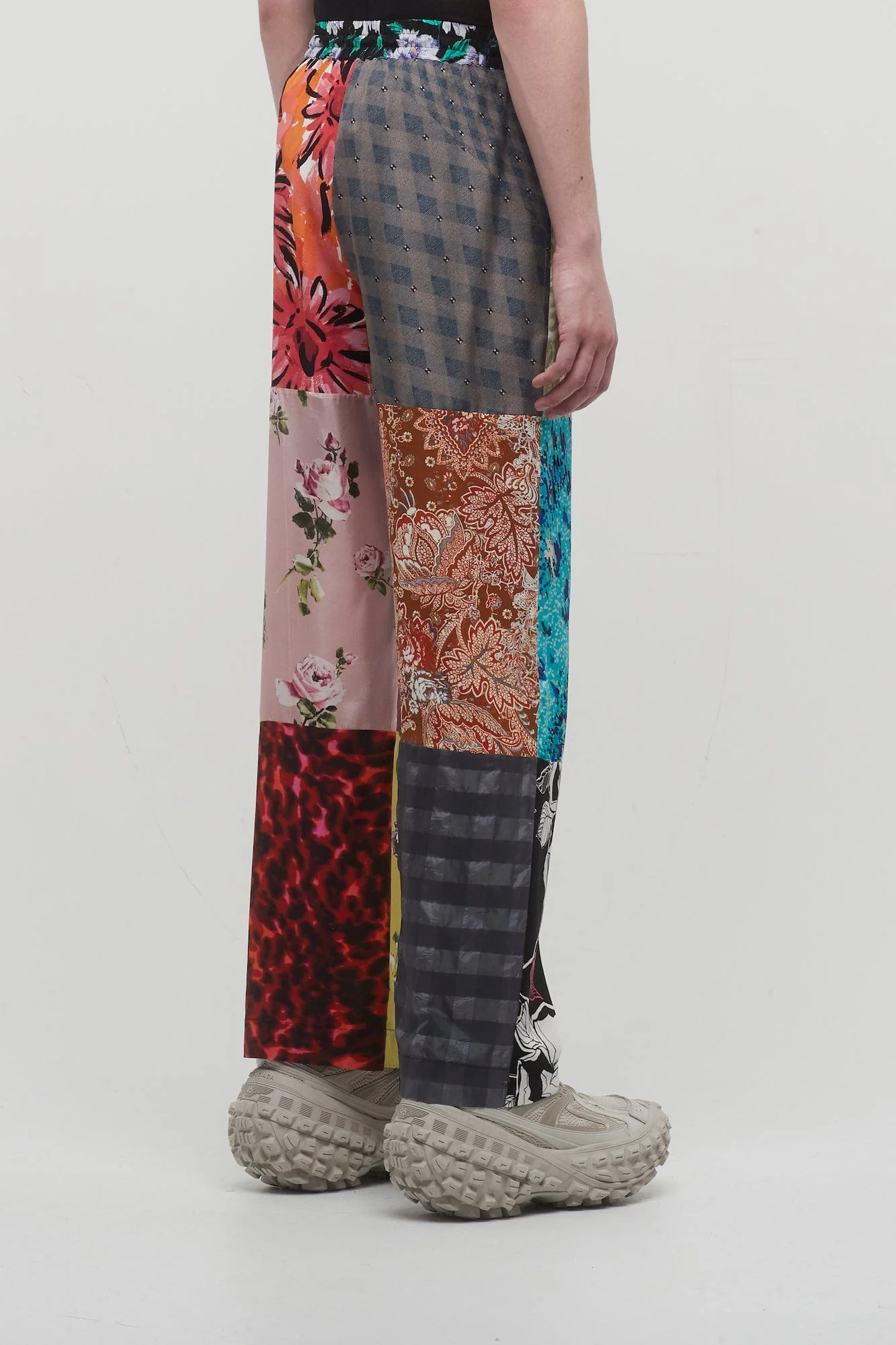 Marine Serre Regenerated Silk Scarves Fluid Pants - Image 3